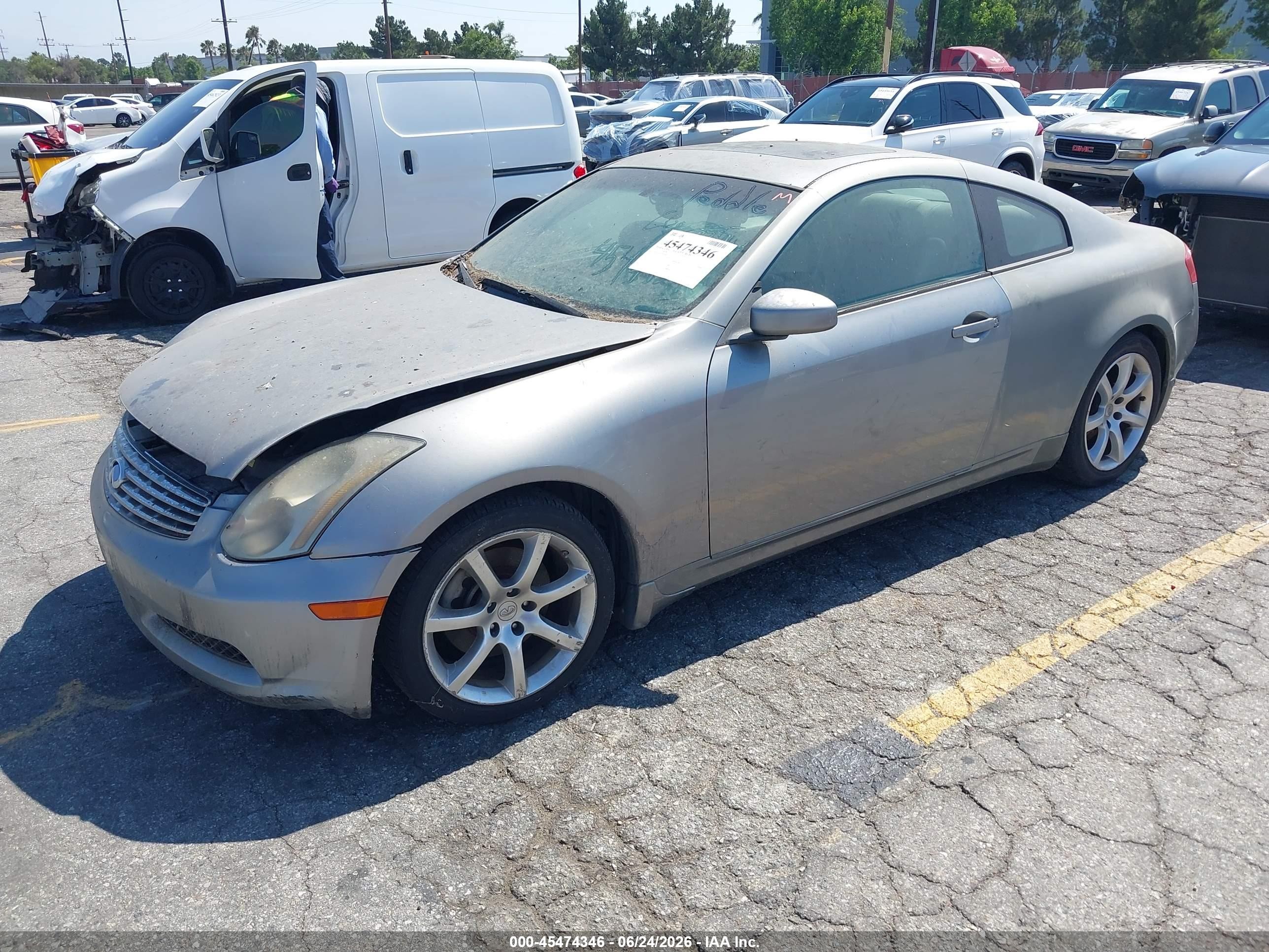 2005 Infiniti G35   Champagne vin: JNKCV54E95M426687
