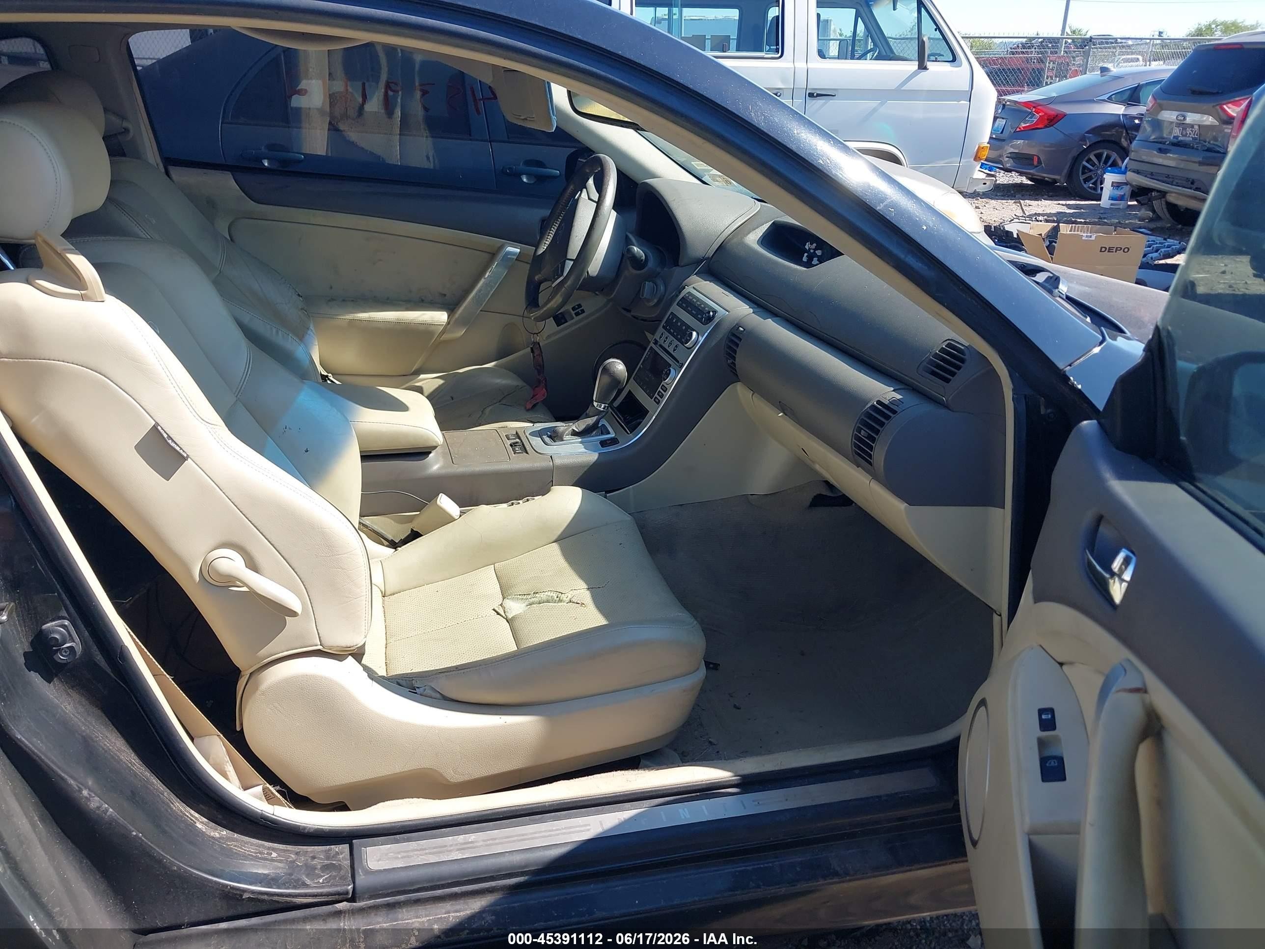 2006 Infiniti G35   Black vin: JNKCV54E96M708698