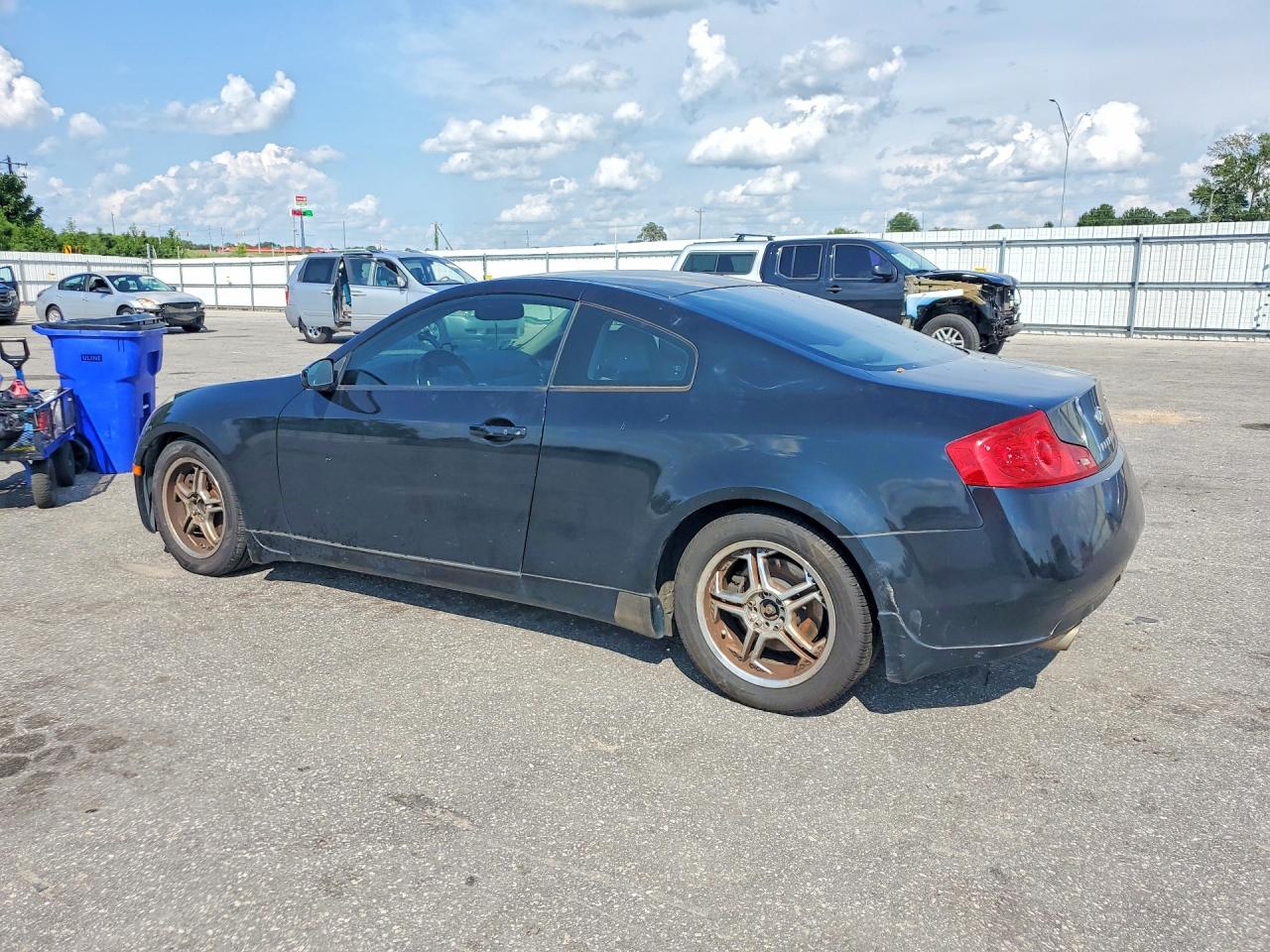 2007 Infiniti G35 Base Black vin: JNKCV54E97M907669