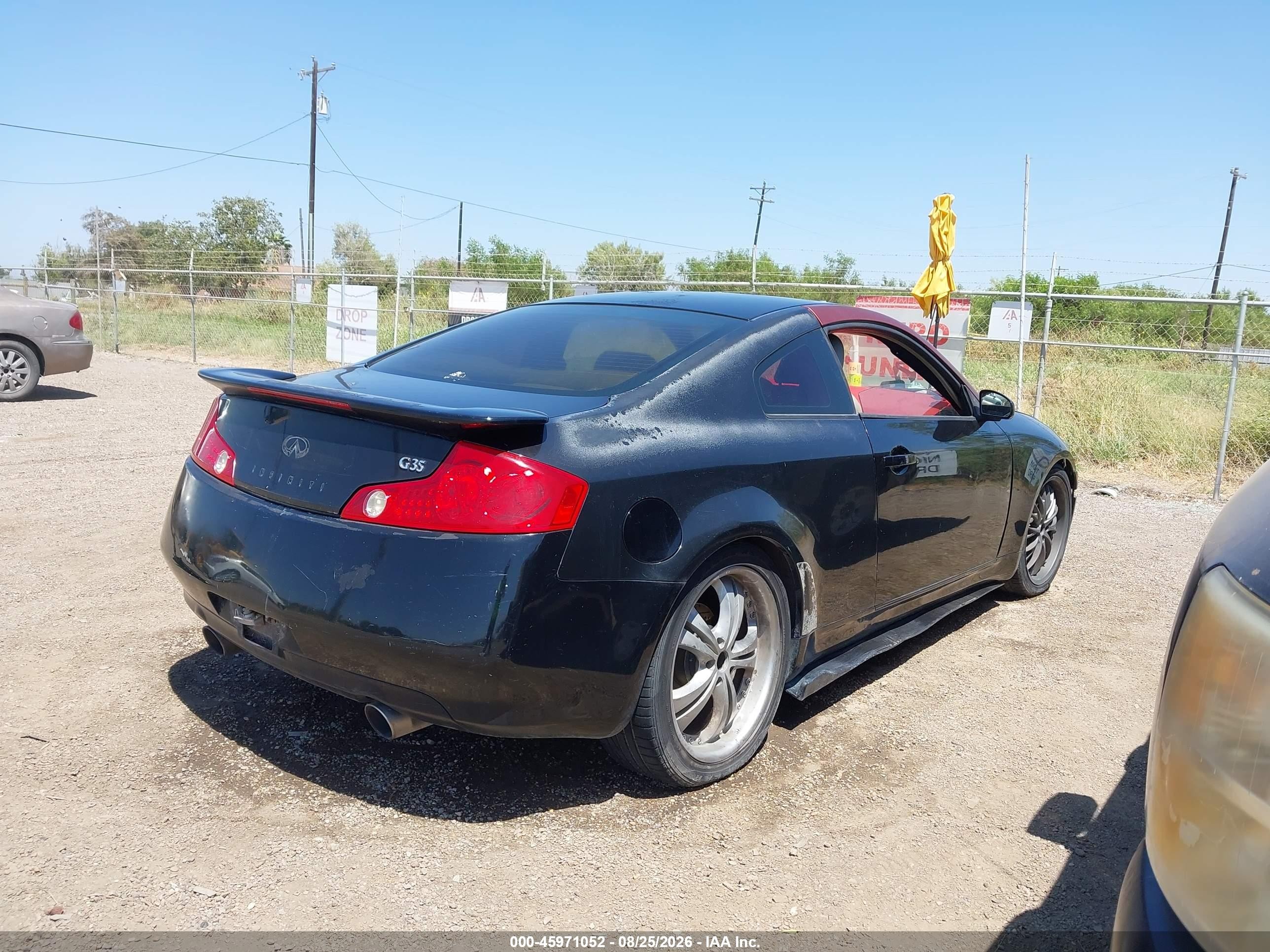 2003 Infiniti G35 Base W/leather Black vin: JNKCV54EX3M212532