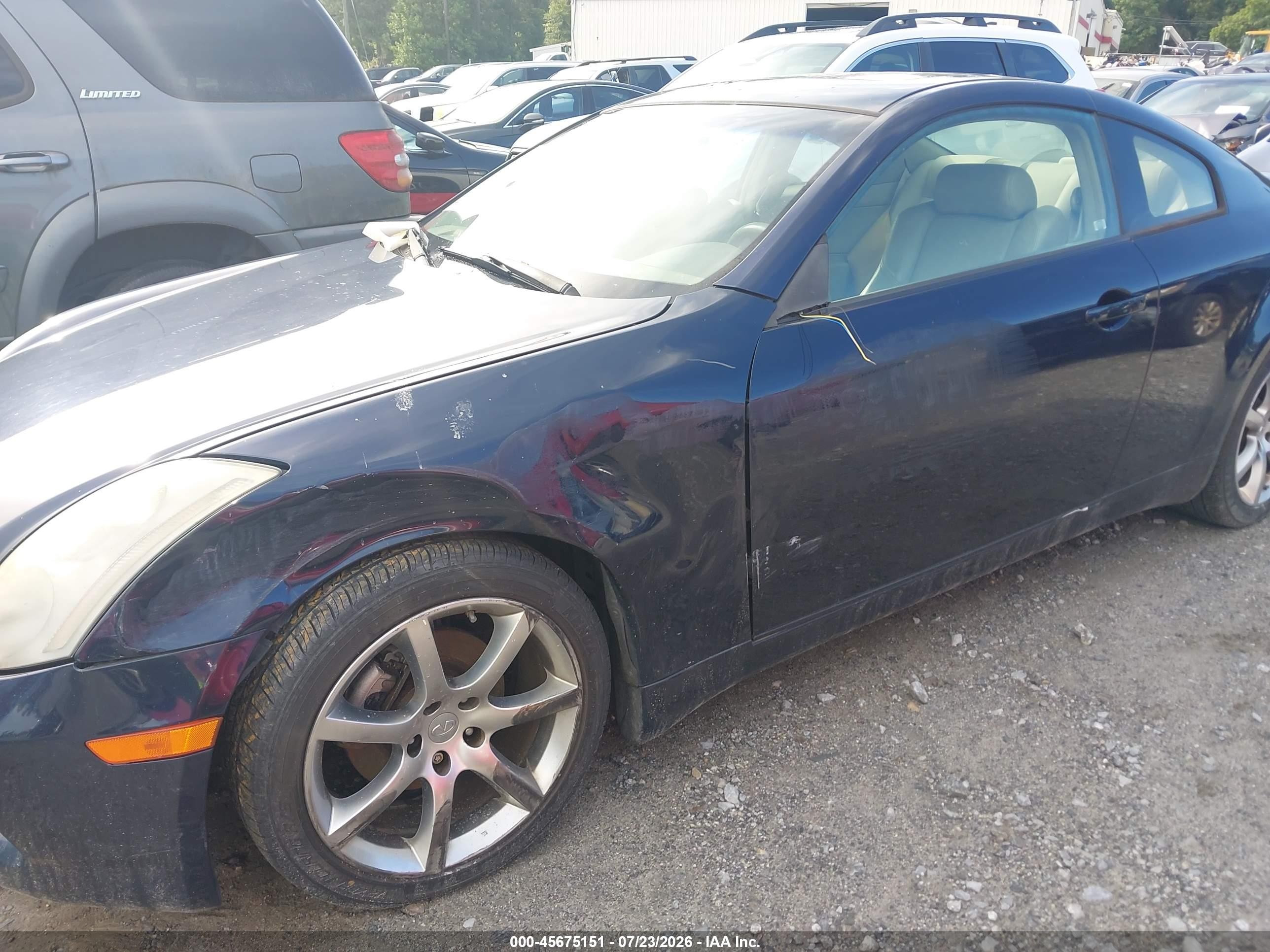 2004 Infiniti G35   Синий vin: JNKCV54EX4M308274