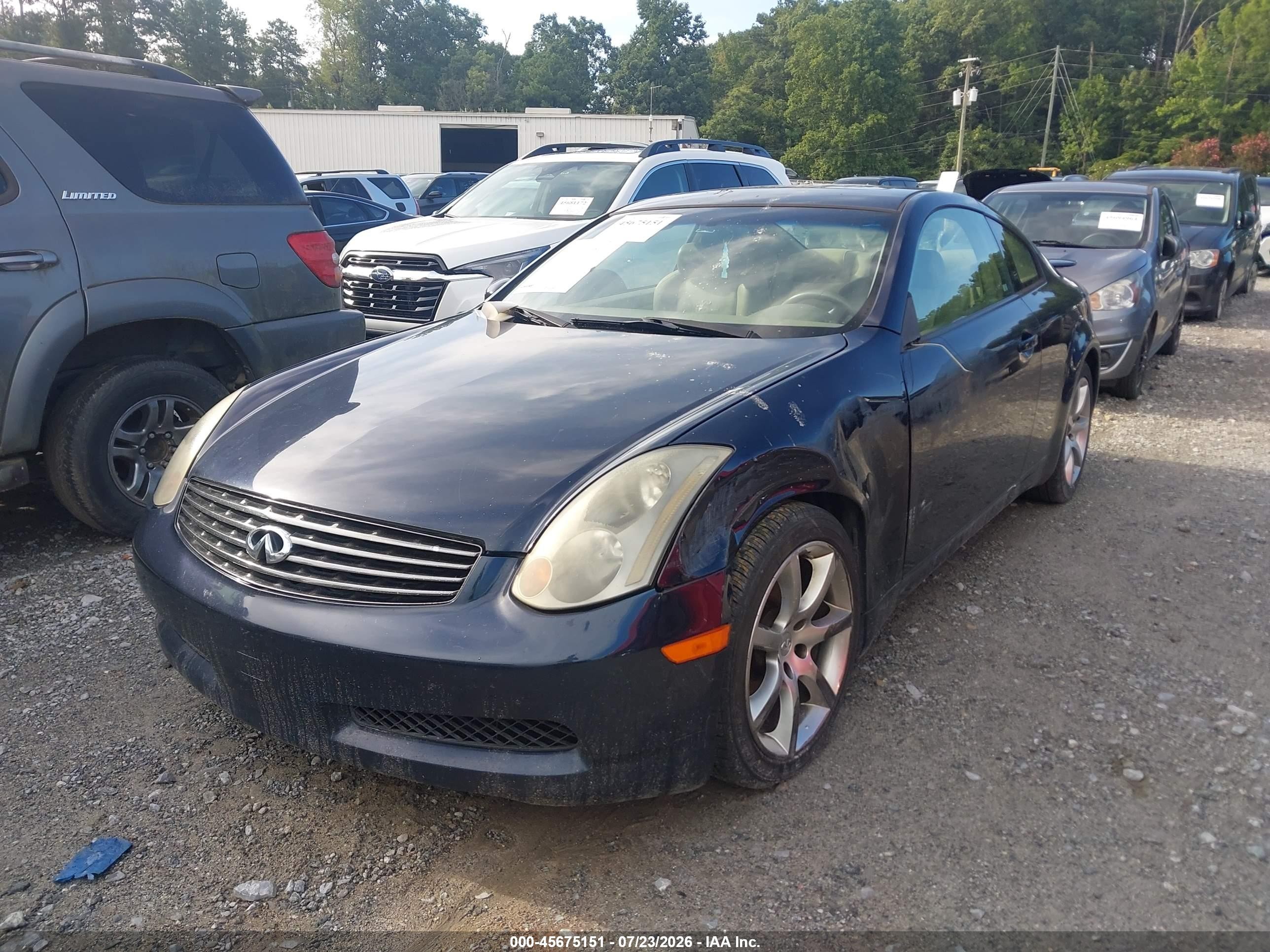 2004 Infiniti G35   Синий vin: JNKCV54EX4M308274
