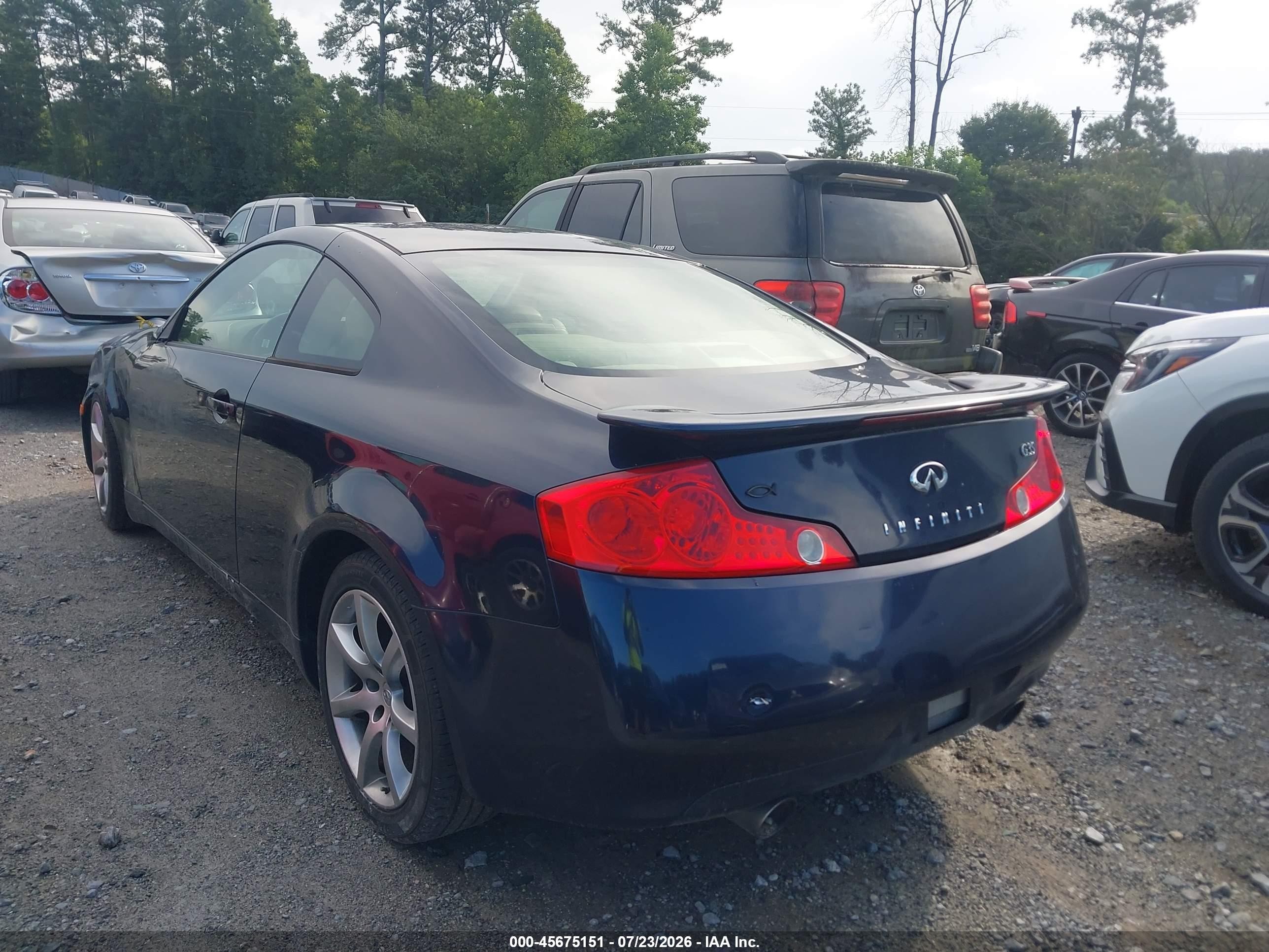 2004 Infiniti G35   Синий vin: JNKCV54EX4M308274