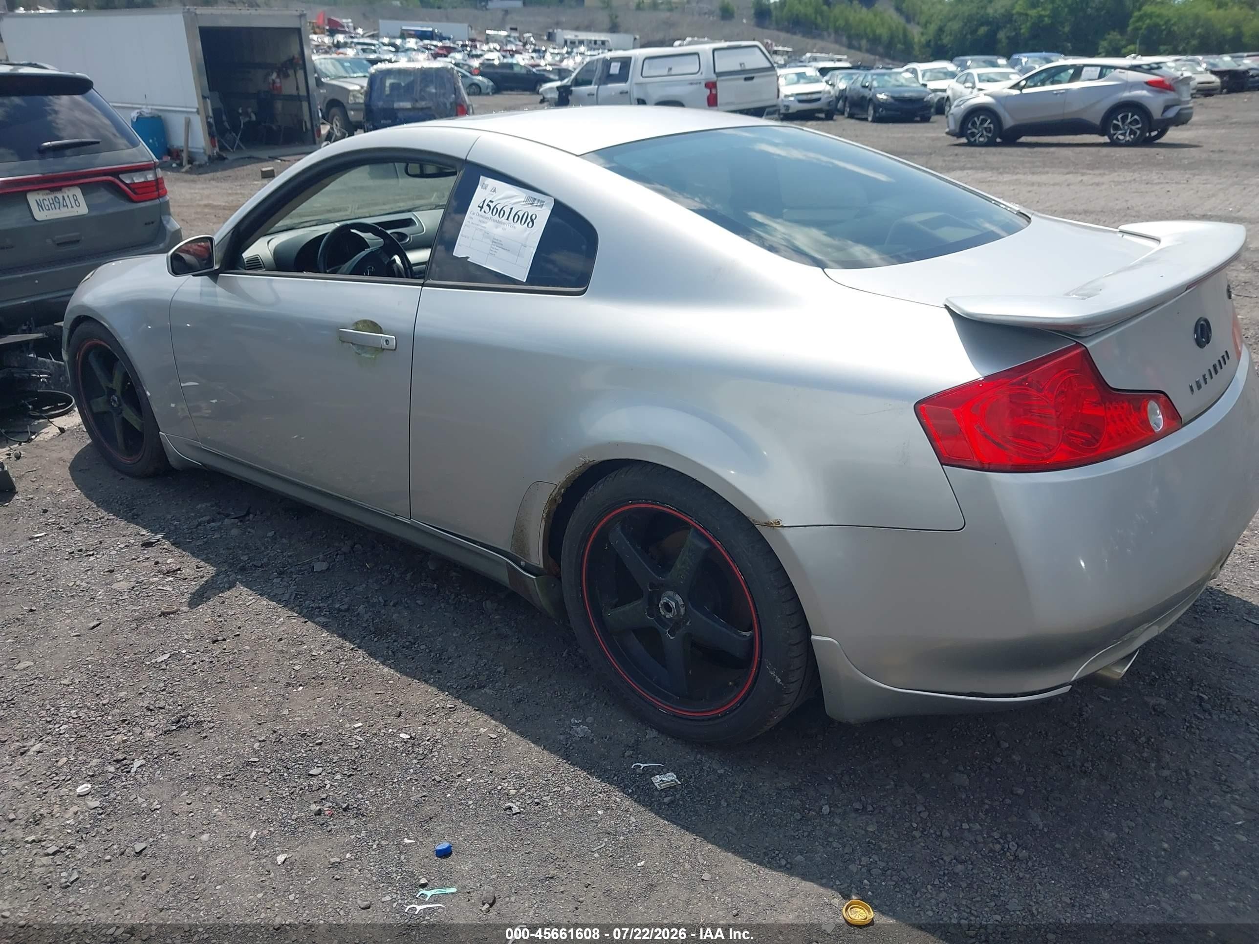 2004 Infiniti G35   Silver vin: JNKCV54EX4M806460