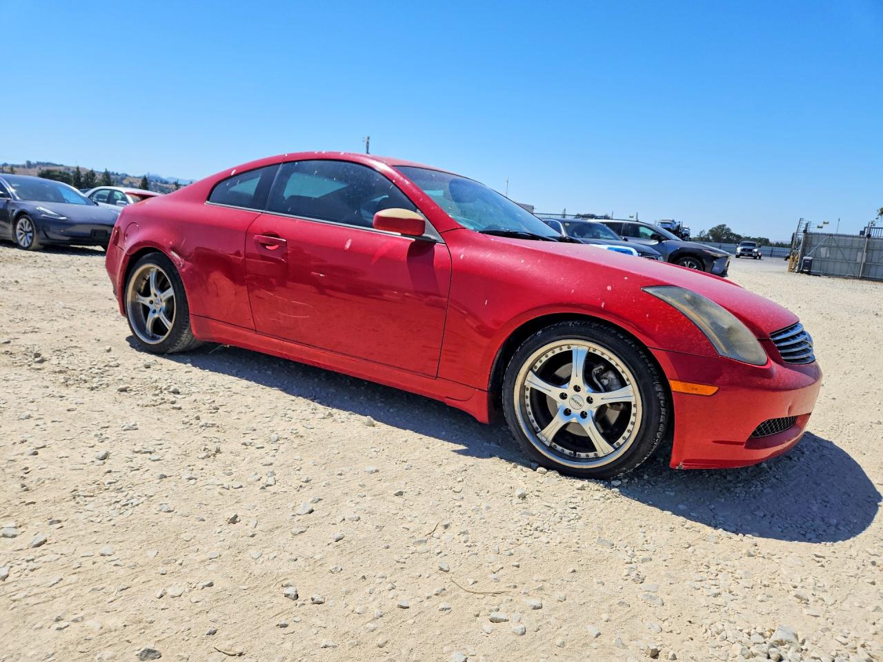 2005 Infiniti G35 Base Red vin: JNKCV54EX5M404939