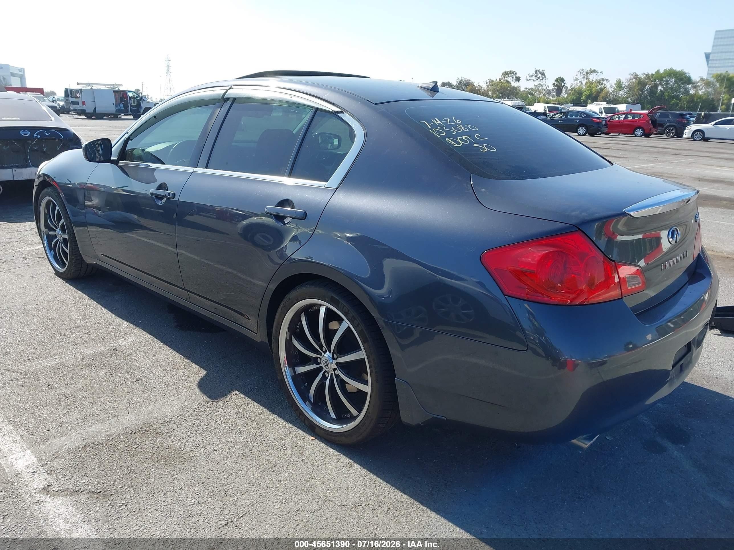 2009 Infiniti G37 Journey Синий vin: JNKCV61E09M300072