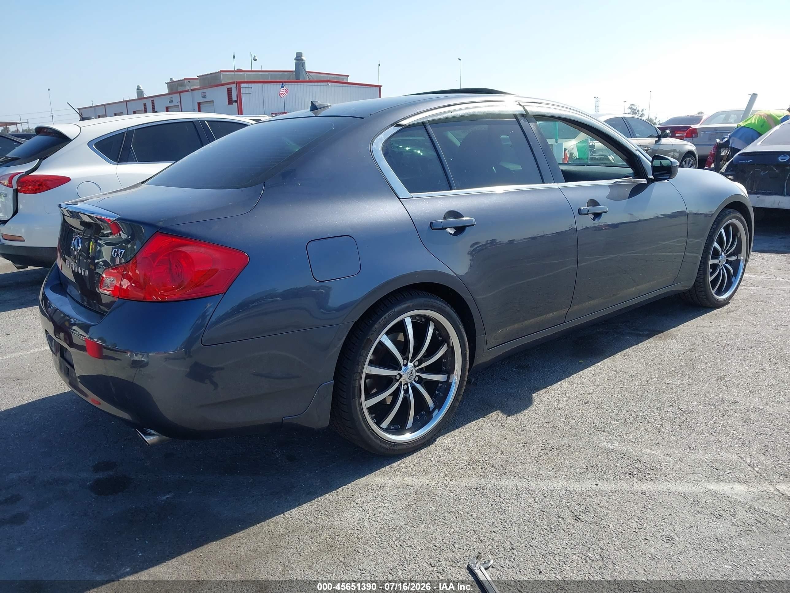 2009 Infiniti G37 Journey Синий vin: JNKCV61E09M300072