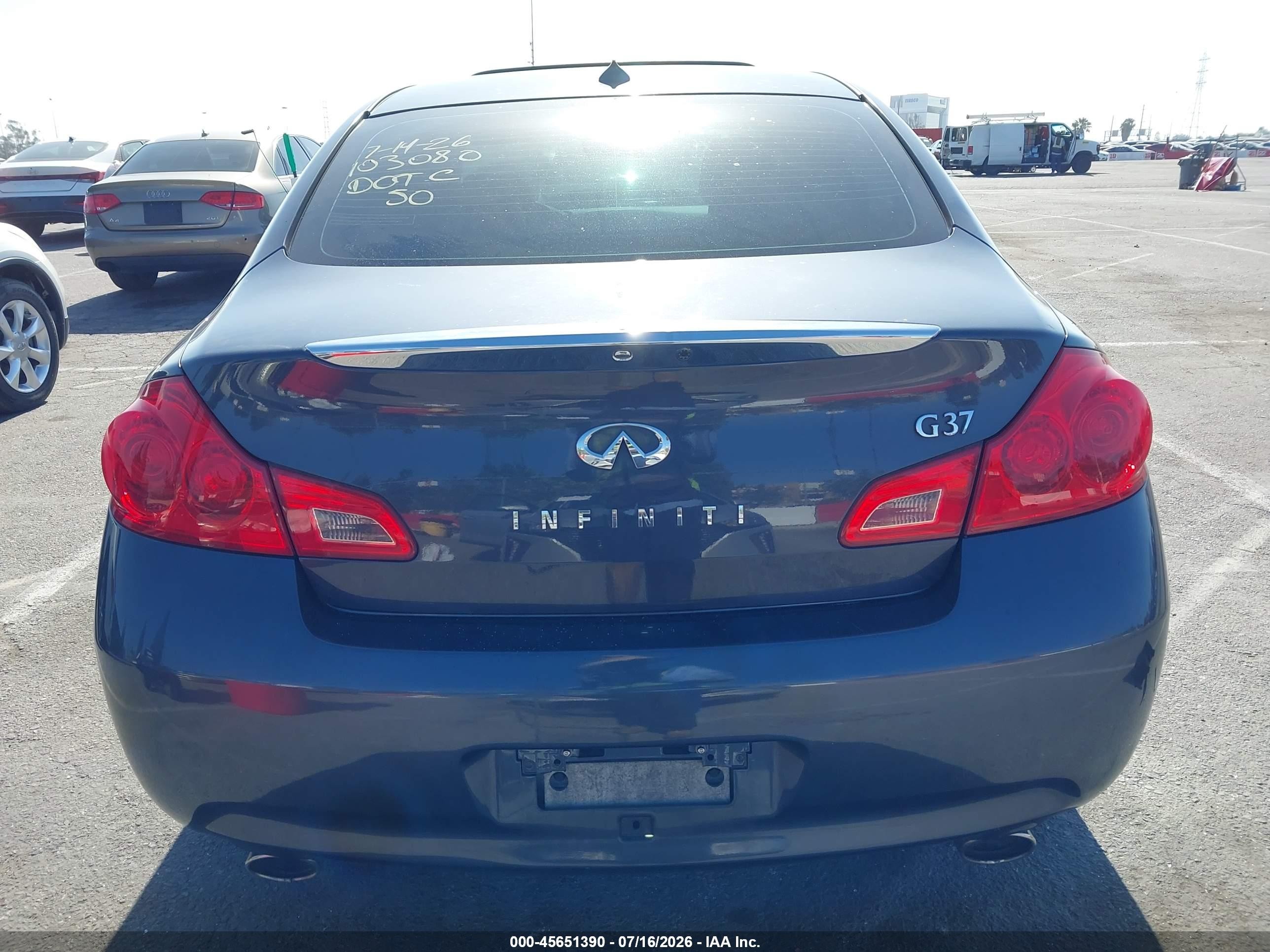 2009 Infiniti G37 Journey Синий vin: JNKCV61E09M300072