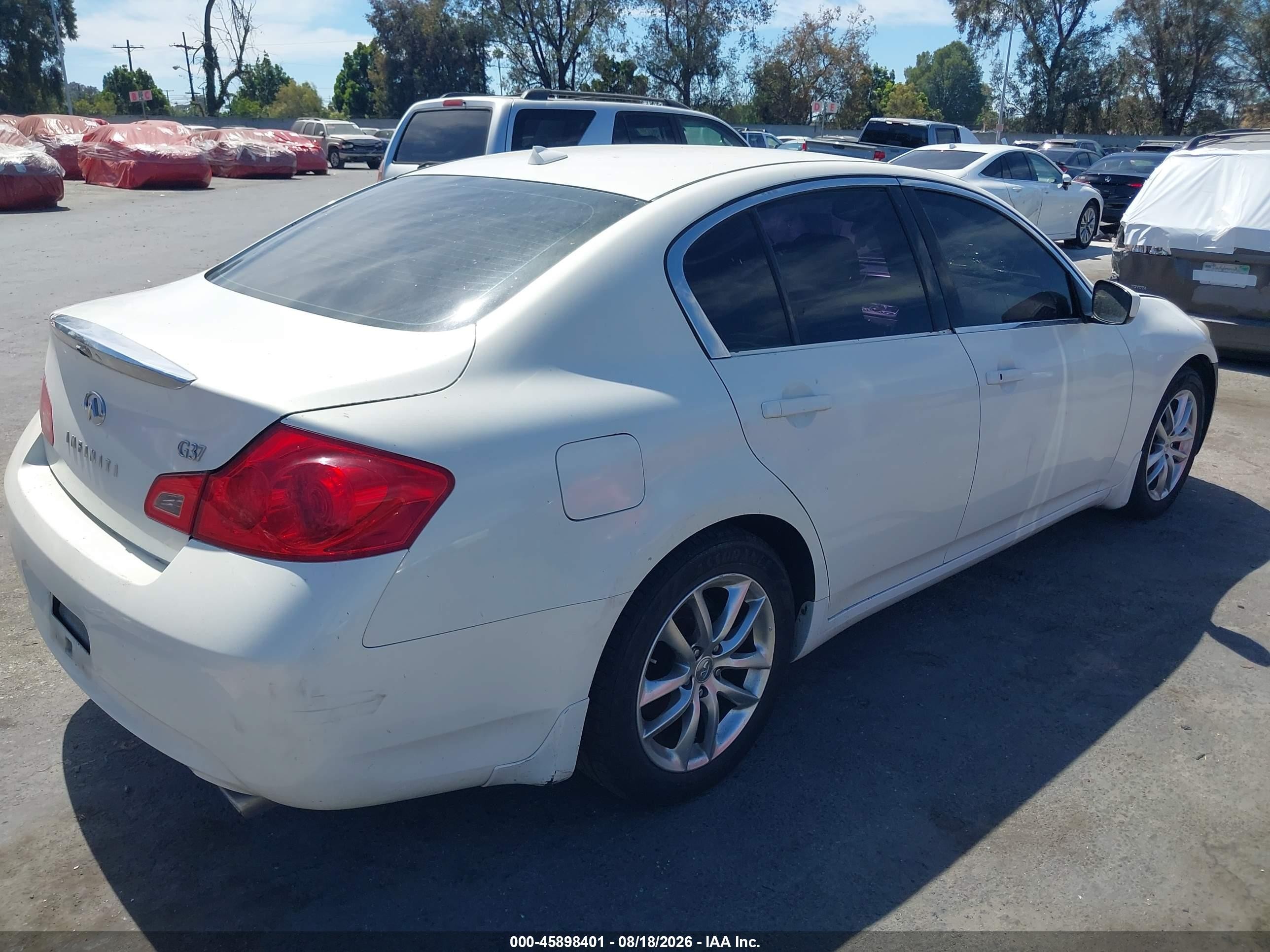 2009 Infiniti G37 Journey Белый vin: JNKCV61E19M011718