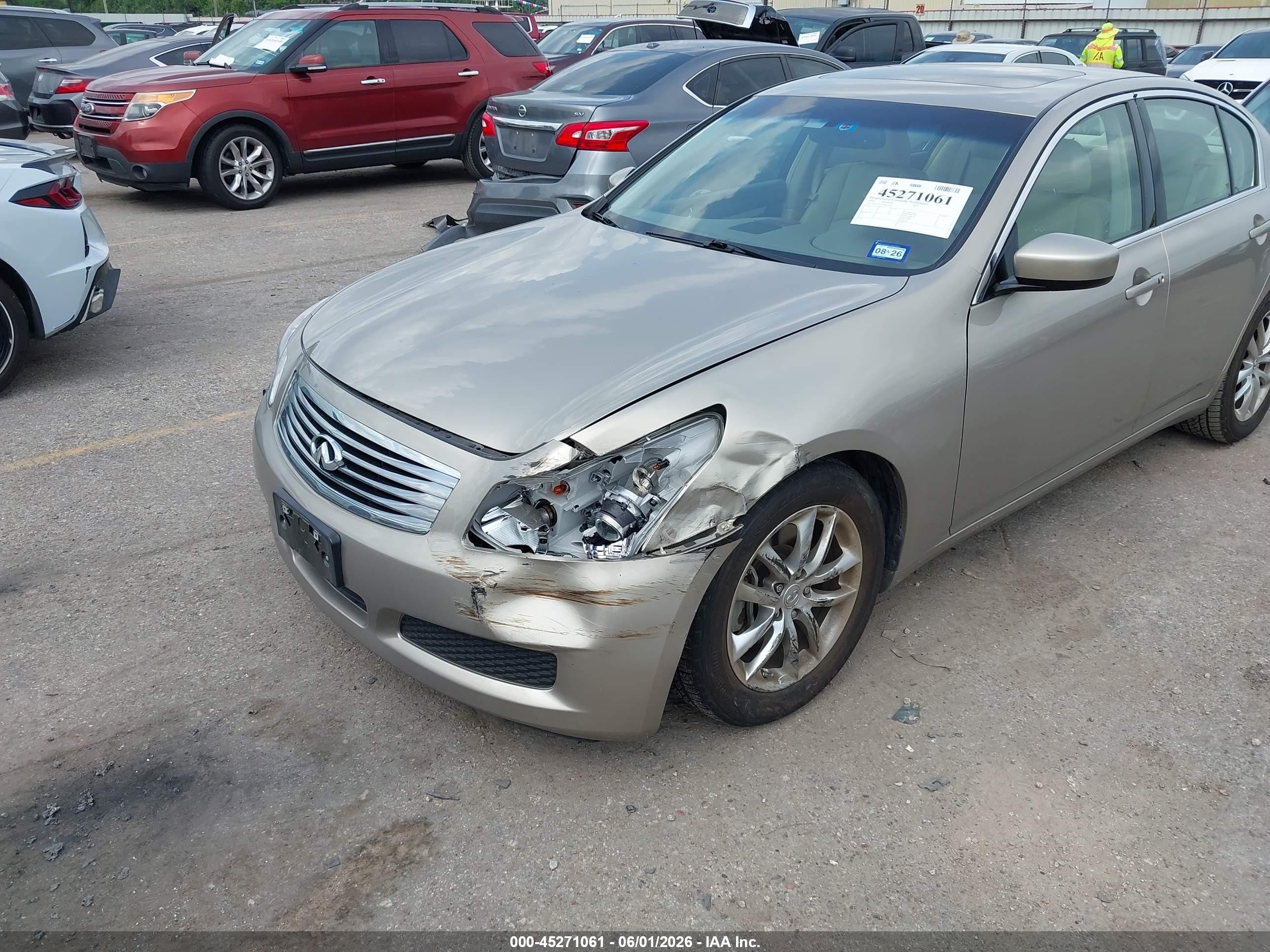 2009 Infiniti G37 Journey Золотой vin: JNKCV61E19M012464