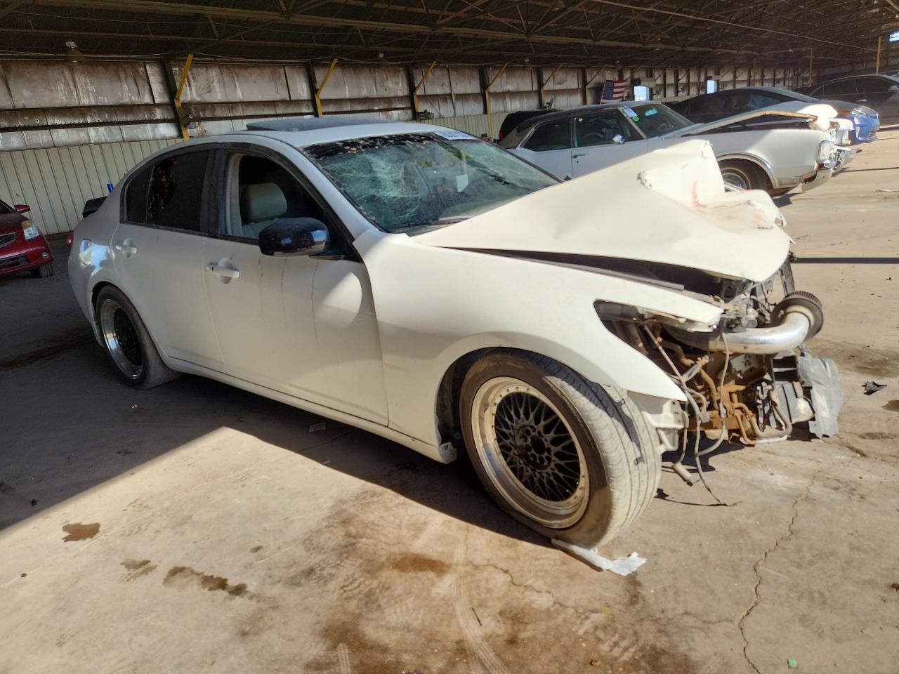 2009 Infiniti G37 Sedan Base White vin: JNKCV61E29M012439