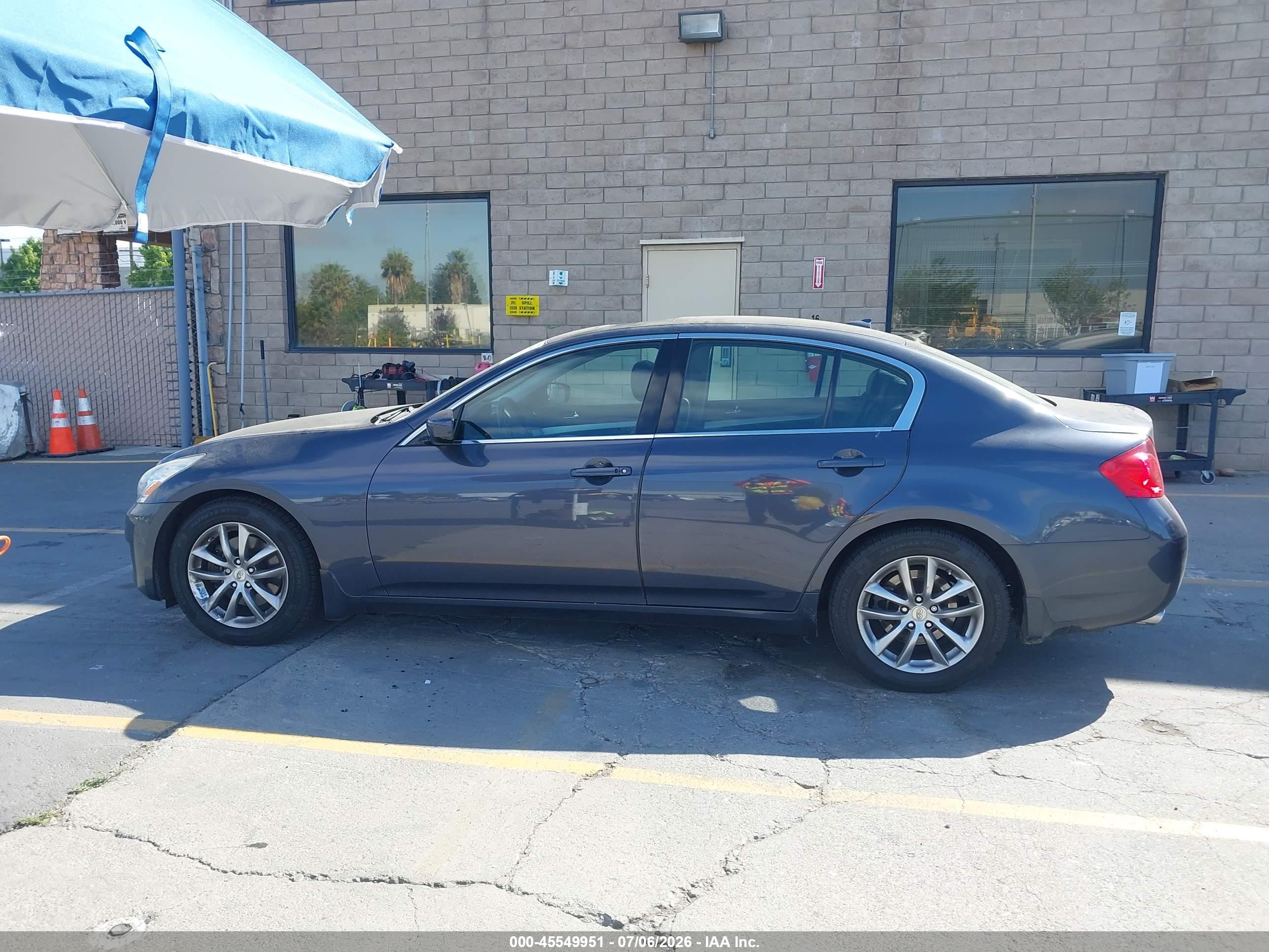 2009 Infiniti G37 Journey Blue vin: JNKCV61E29M309758