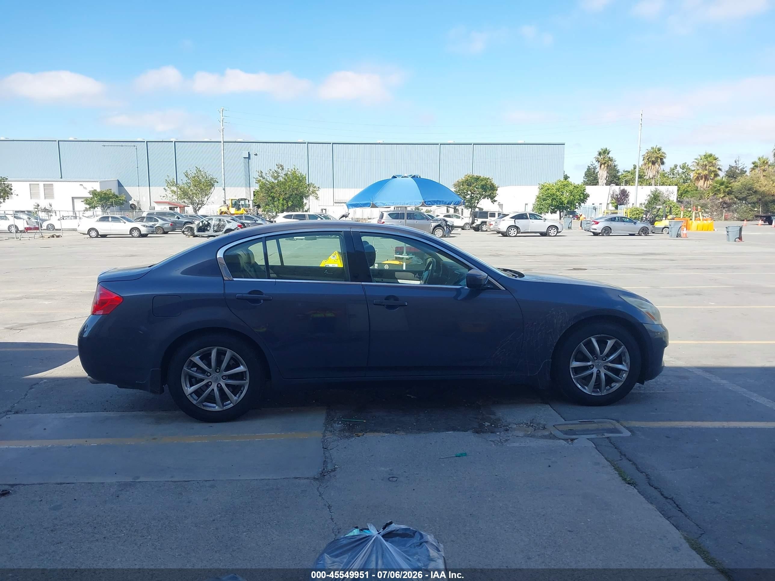 2009 Infiniti G37 Journey Blue vin: JNKCV61E29M309758