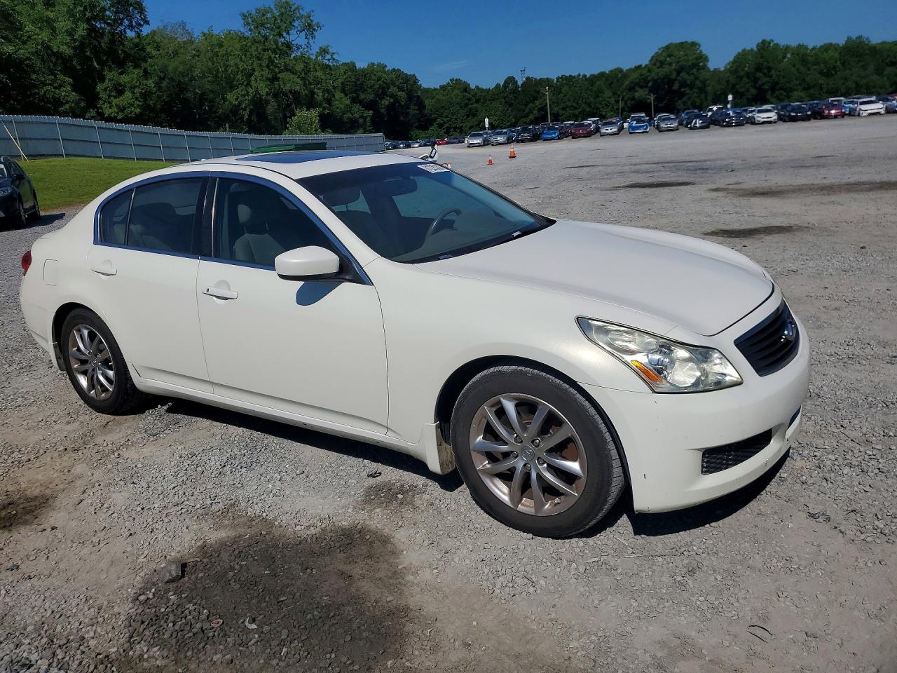 2009 Infiniti G37 Sedan Base White vin: JNKCV61E39M014331
