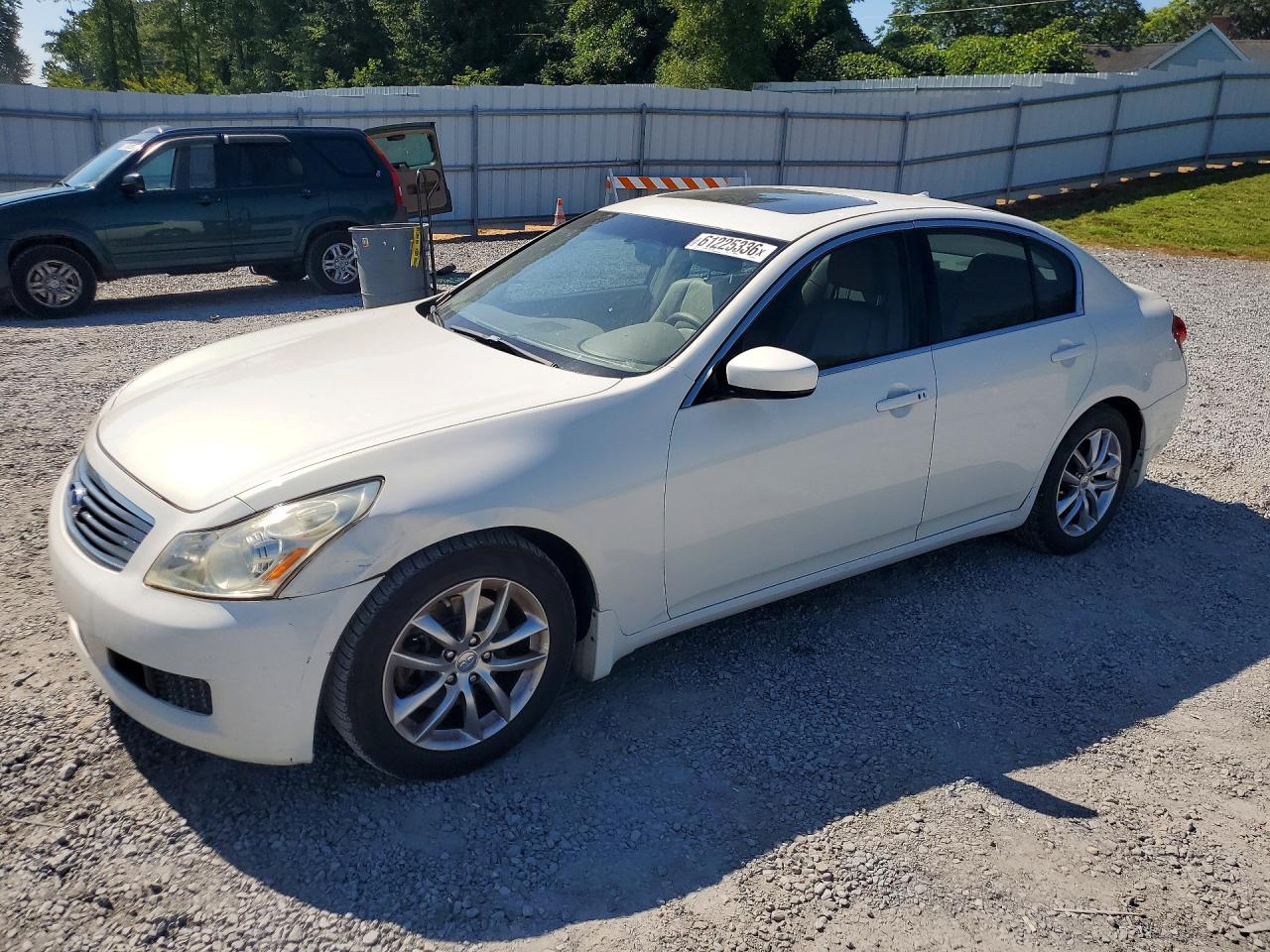 2009 Infiniti G37 Sedan Base White vin: JNKCV61E39M014331
