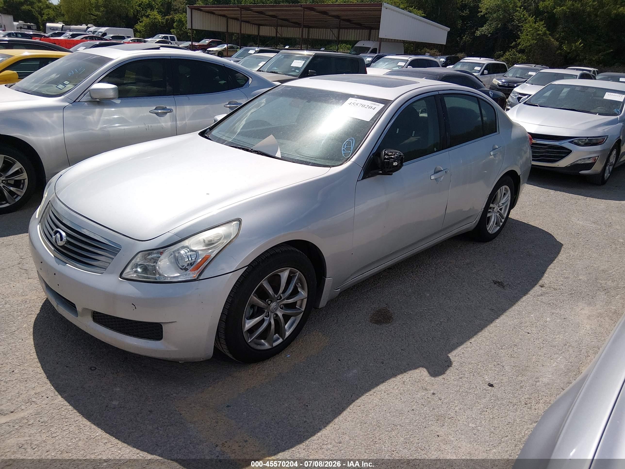 2009 Infiniti G37 Journey Silver vin: JNKCV61E39M014510