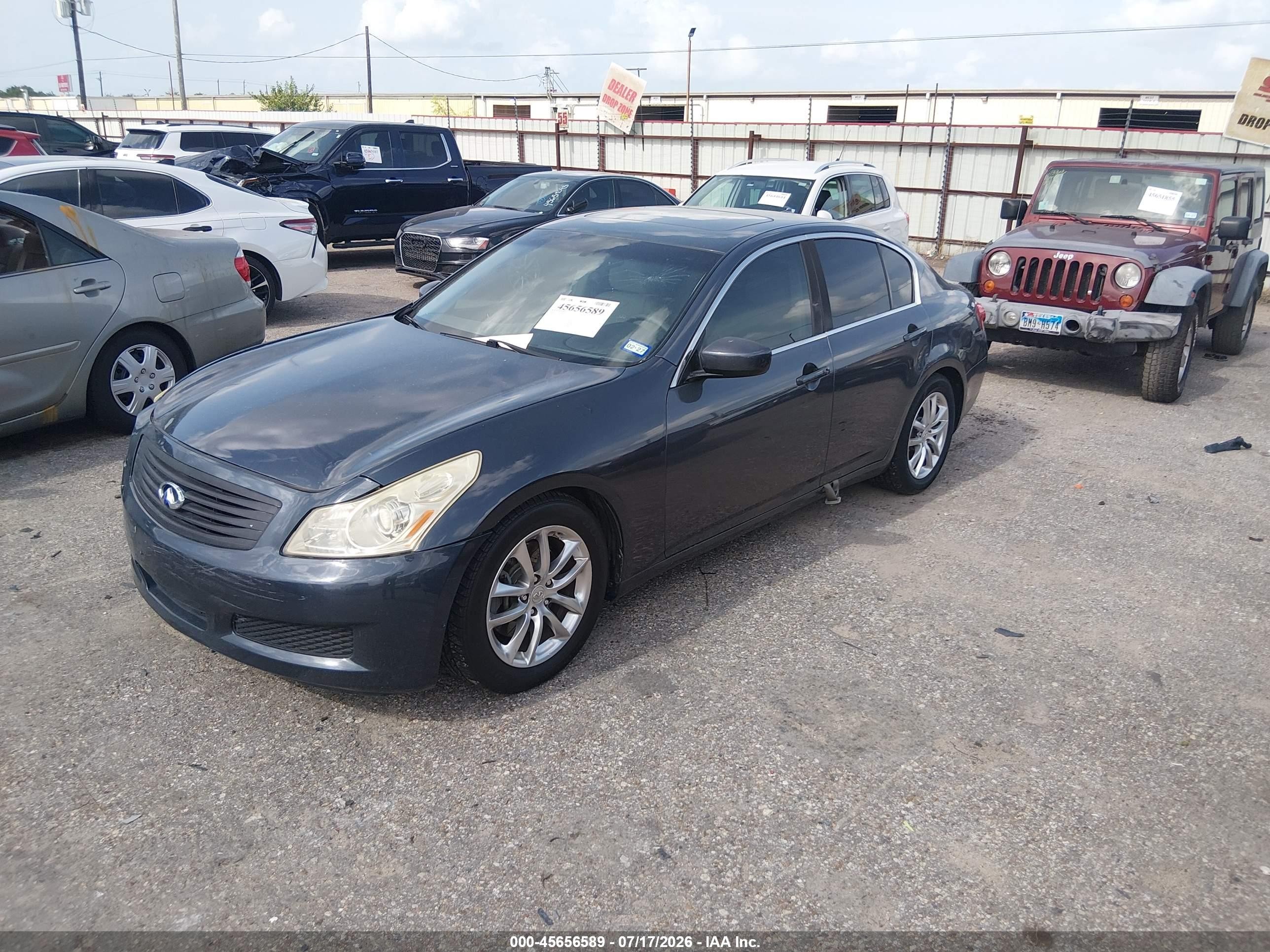 2009 Infiniti G37 Journey Dark Blue vin: JNKCV61E69M307382