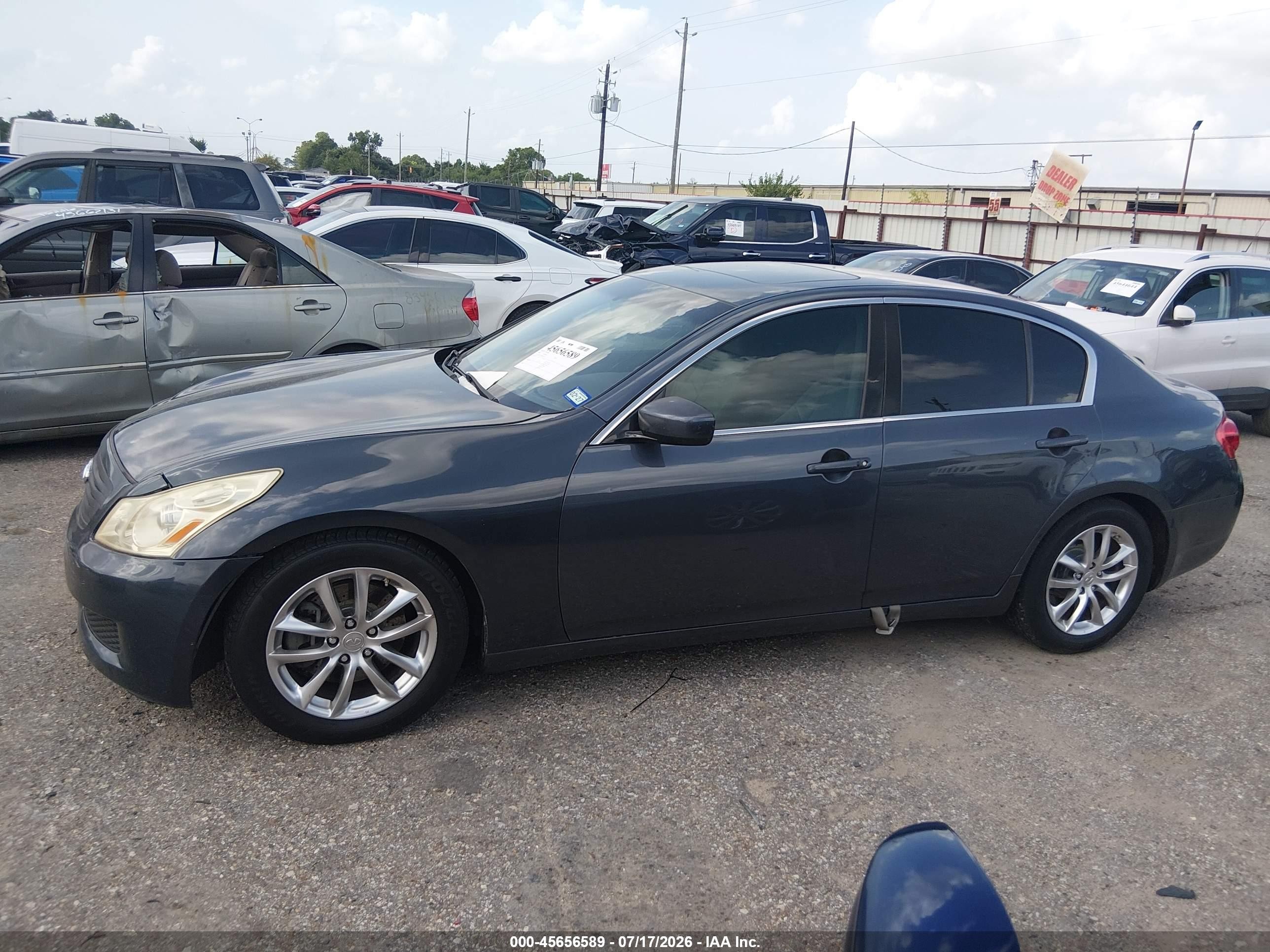 2009 Infiniti G37 Journey Dark Blue vin: JNKCV61E69M307382
