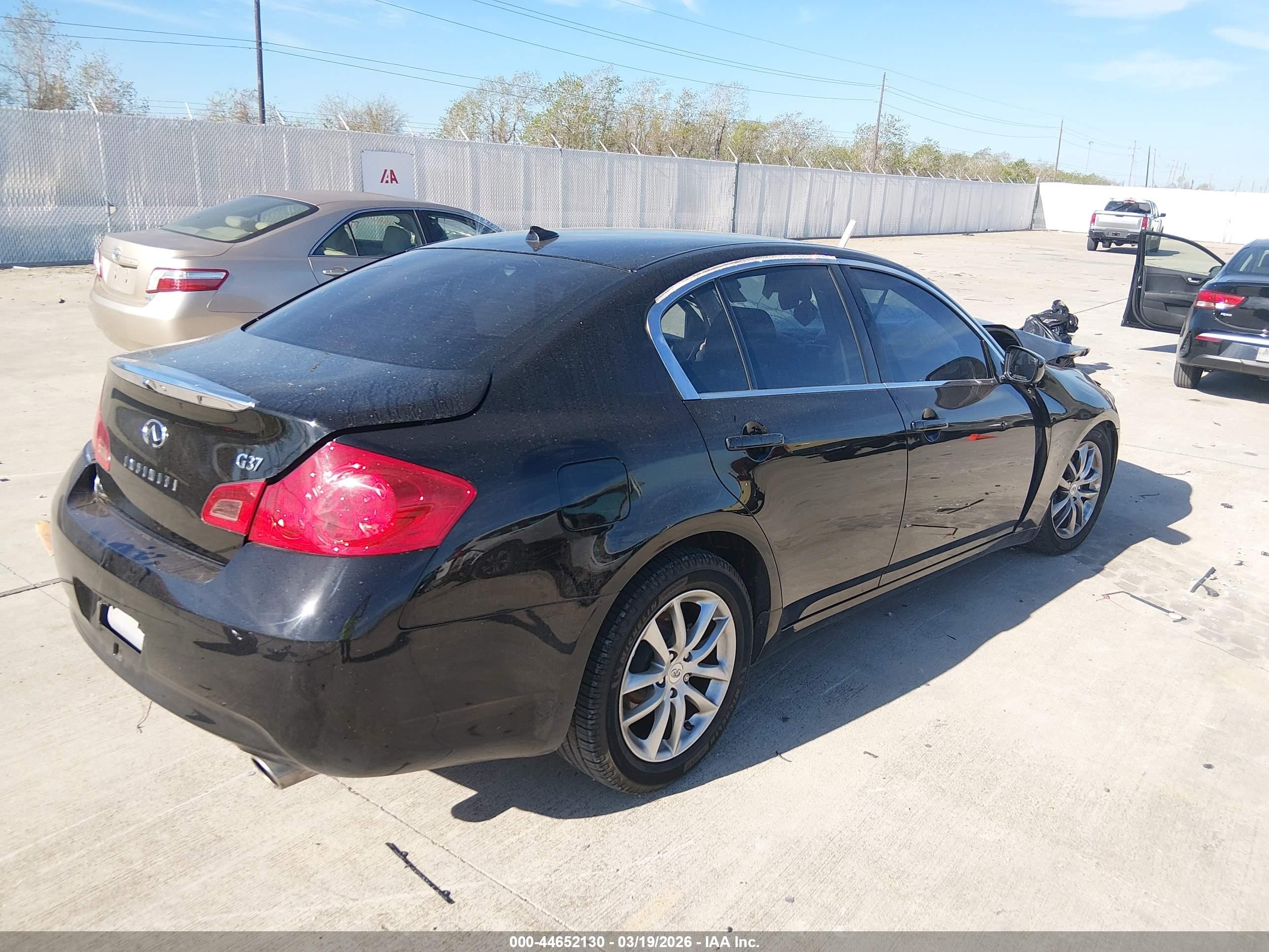 2009 Infiniti G37 Journey Black vin: JNKCV61E79M015238