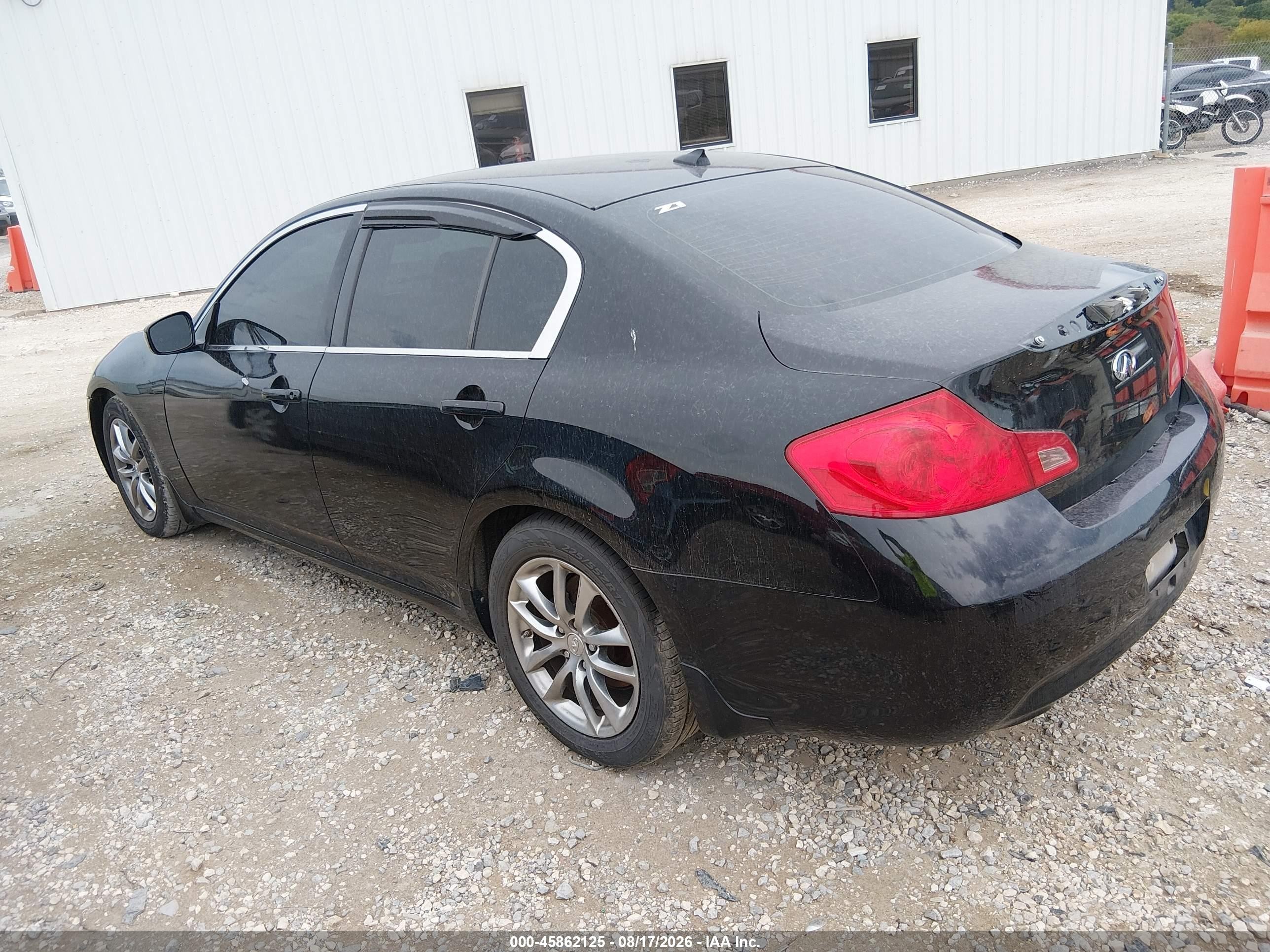 2009 Infiniti G37 Journey Black vin: JNKCV61E89M013658