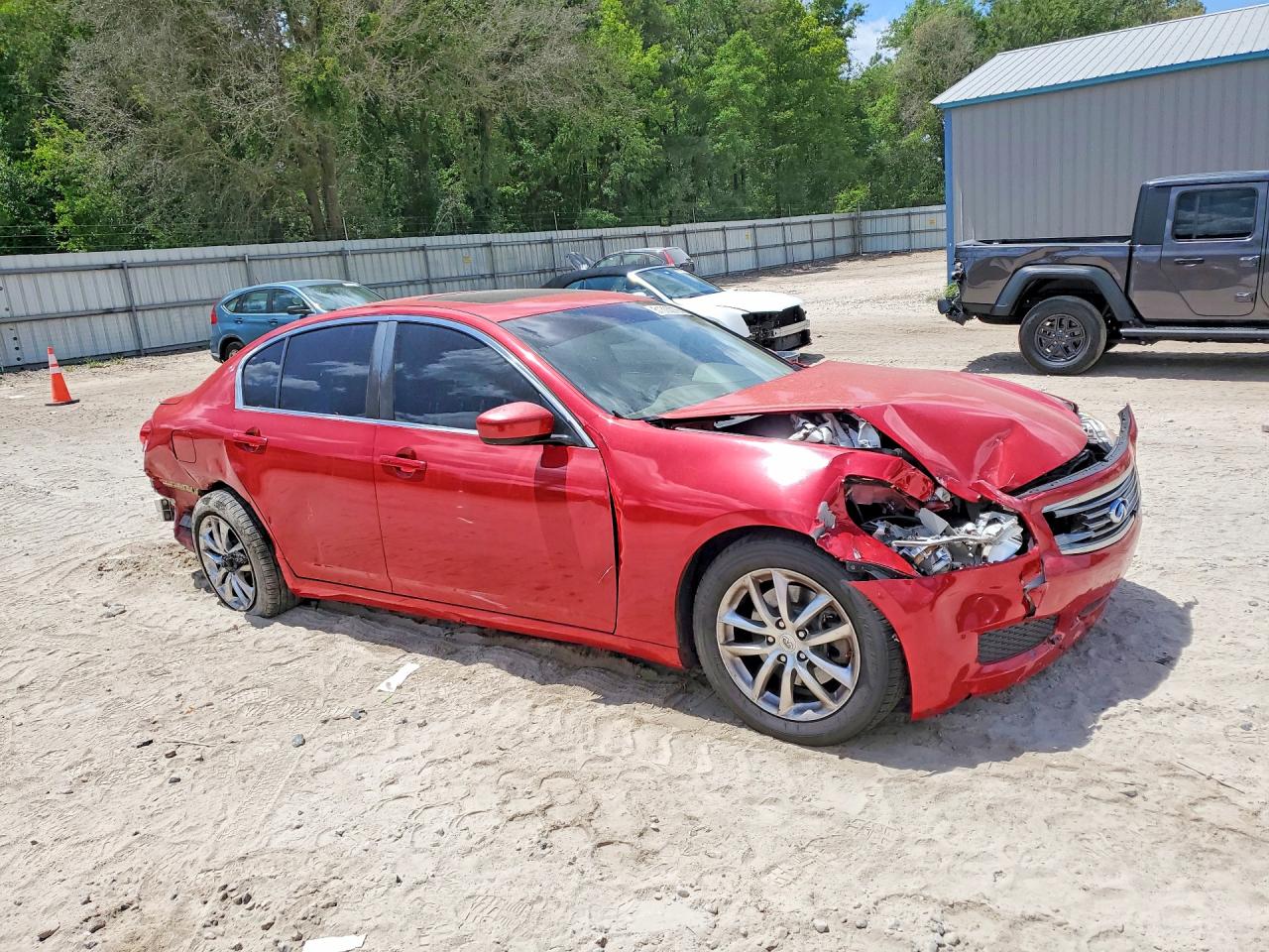 2009 Infiniti G37 Base/journey/sport Red vin: JNKCV61E89M311403