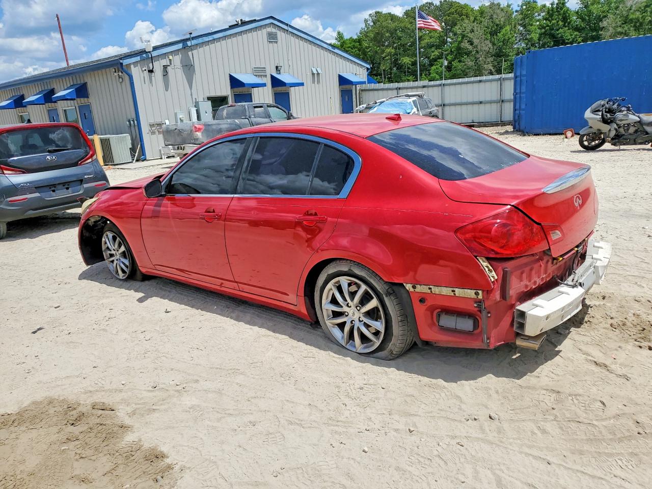 2009 Infiniti G37 Base/journey/sport Red vin: JNKCV61E89M311403