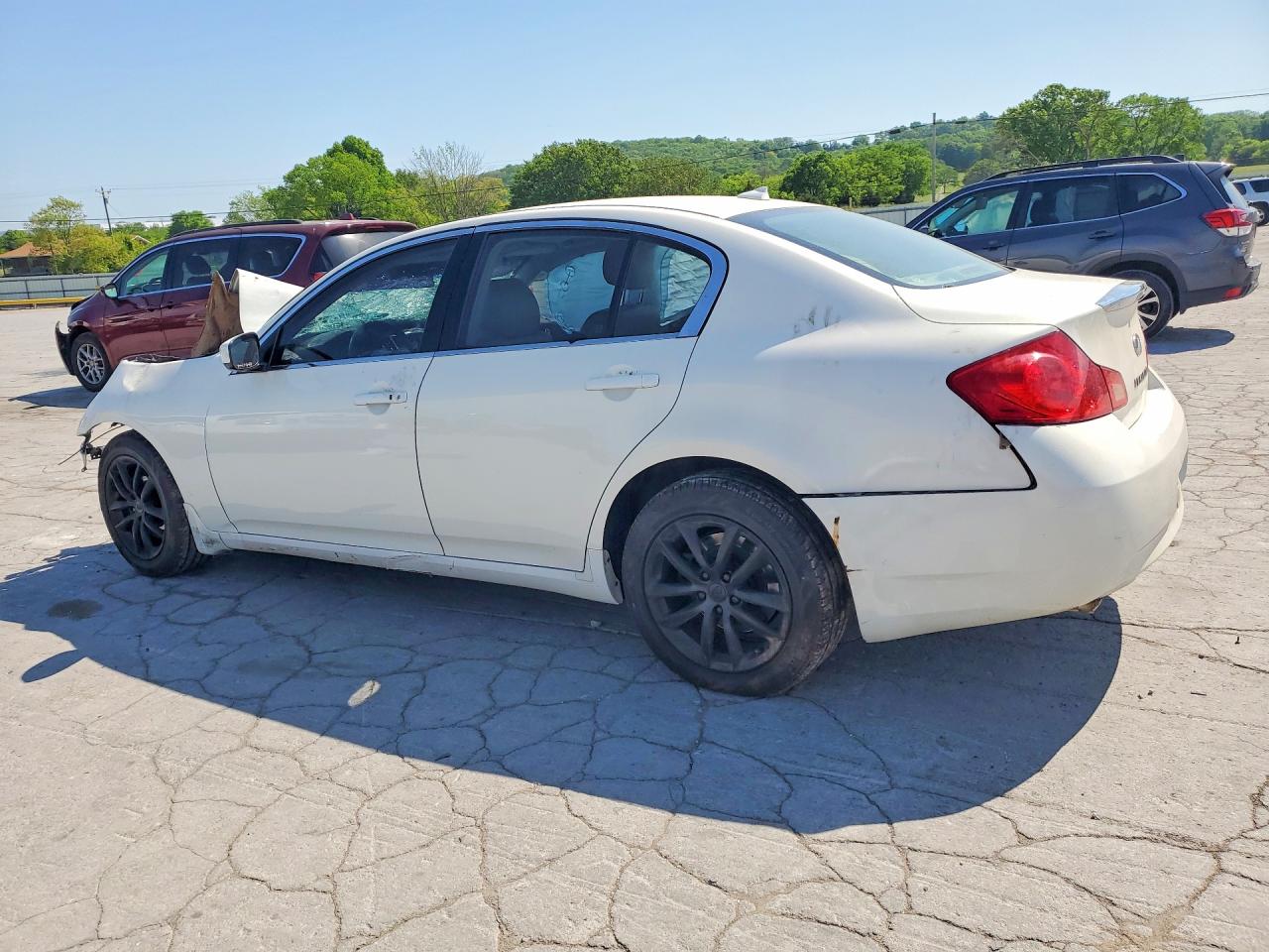 2009 Infiniti G37 Sedan X White vin: JNKCV61F09M053015