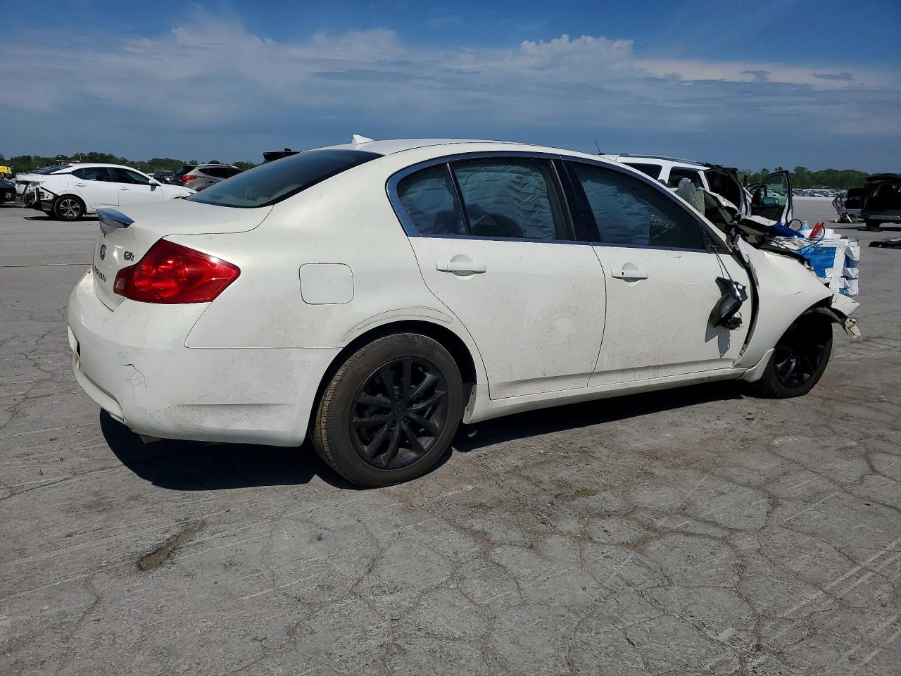 2009 Infiniti G37 Sedan X White vin: JNKCV61F09M053015