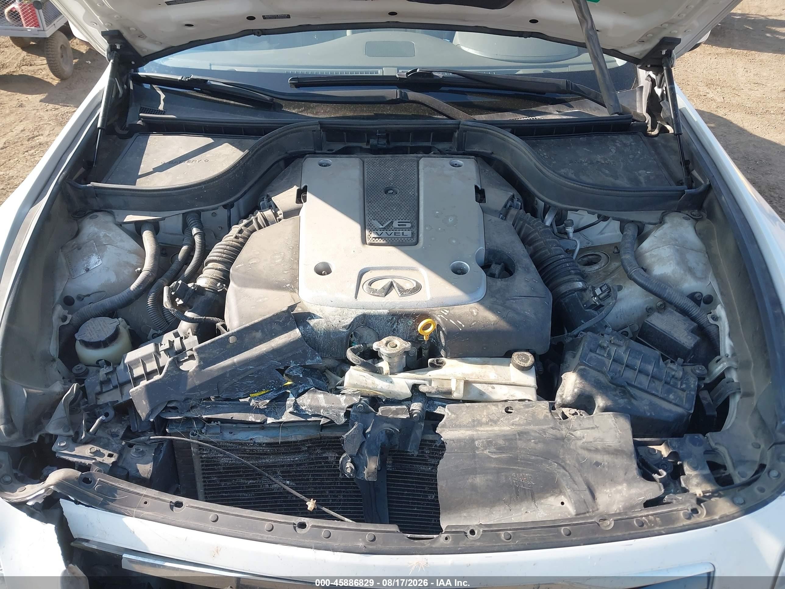 2009 Infiniti G37x   White vin: JNKCV61F09M362631