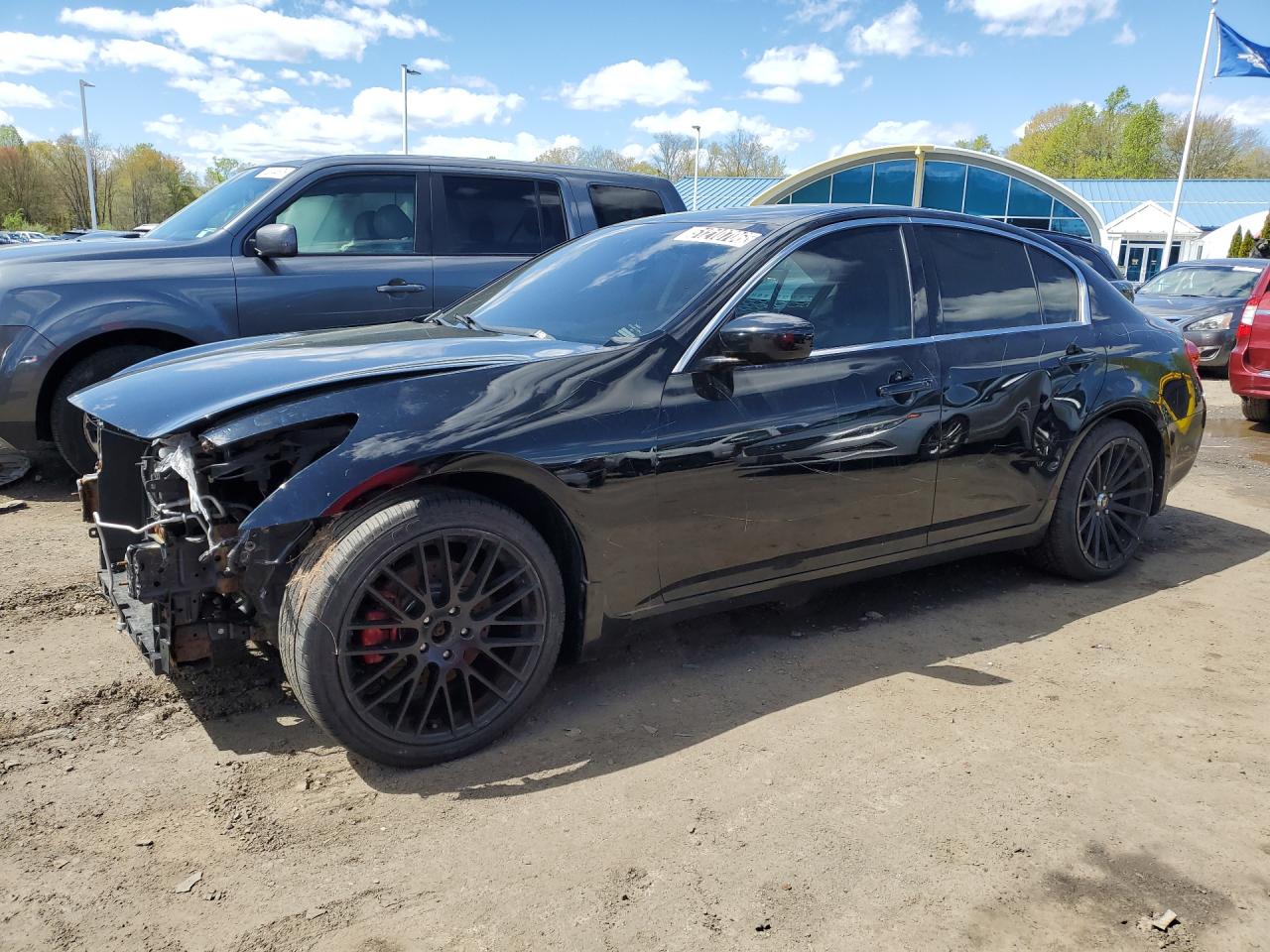 2009 Infiniti G37 Sedan X Black vin: JNKCV61F19M053265 Damage: Left Front Fender, Severe Damage, Replacement Required