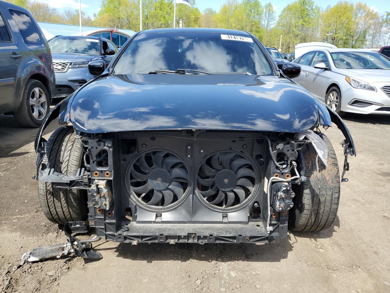 2009 Infiniti G37 Sedan X Black vin: JNKCV61F19M053265 Damage: Front Bumper Reinforcement, Broken, Replacement Required