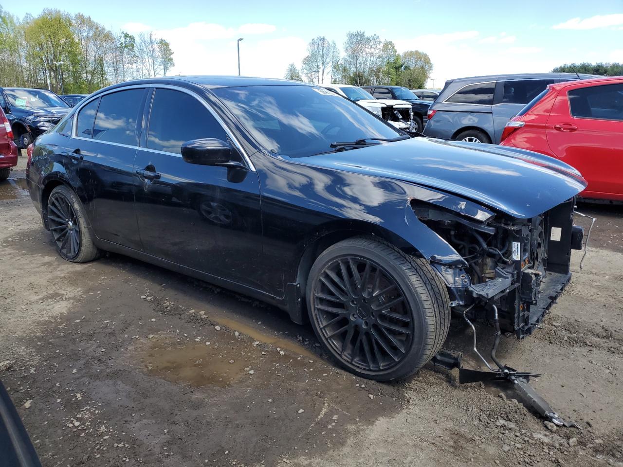 2009 Infiniti G37 Sedan X Black vin: JNKCV61F19M053265 Damage: Right Front Door, Dent(S) W/ Paint Dmg, 2 To 3 Inches