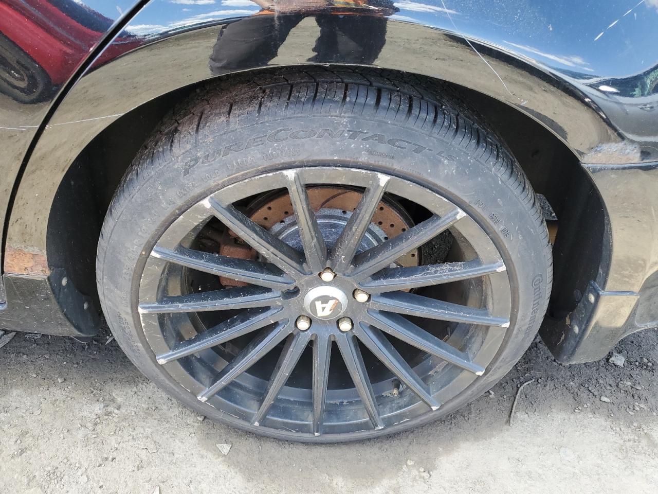 2009 Infiniti G37 Sedan X Black vin: JNKCV61F19M053265 Damage: Left Rear Wheel, Curb Rash, > 12 Inches