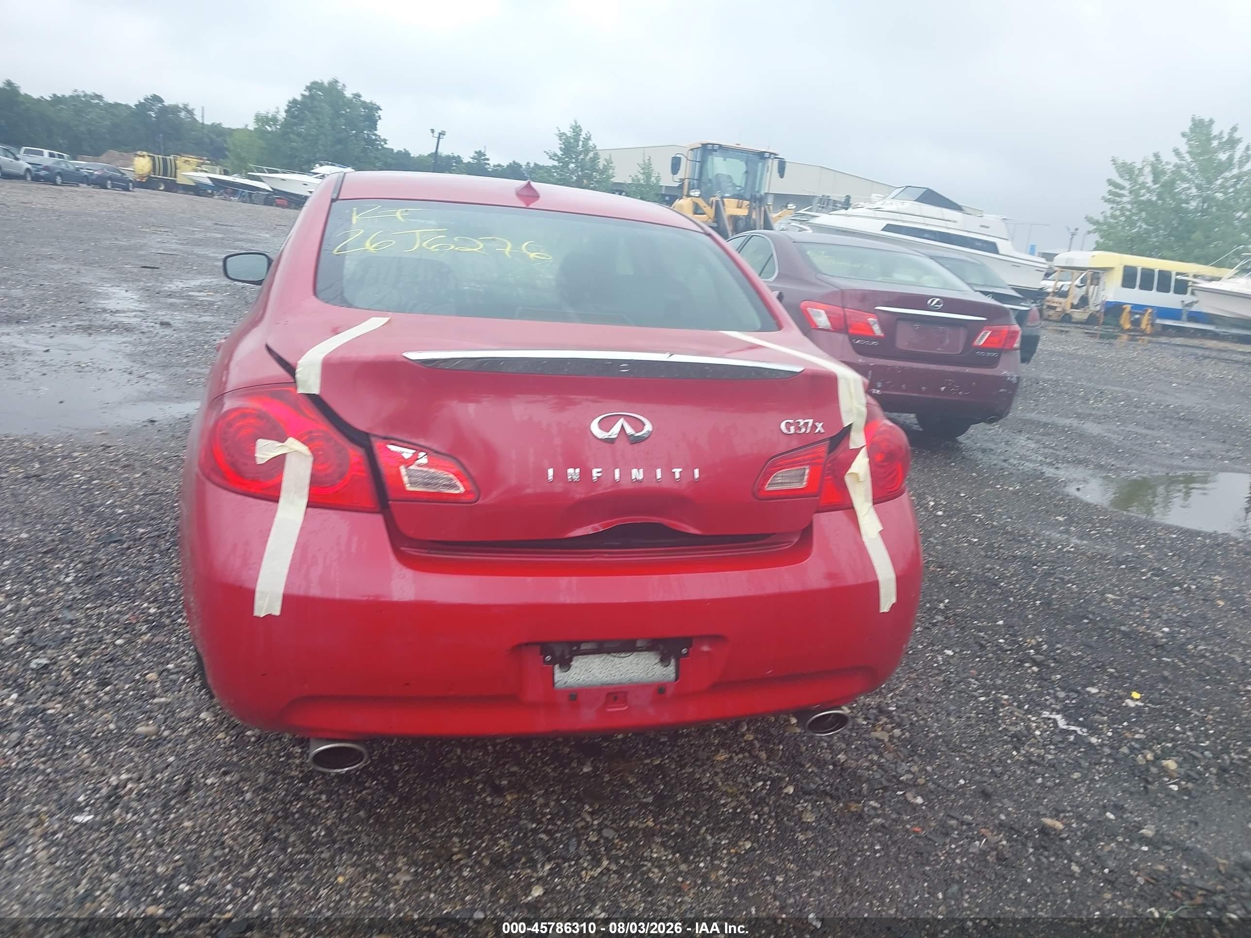 2009 Infiniti G37x   Красный vin: JNKCV61F29M352604