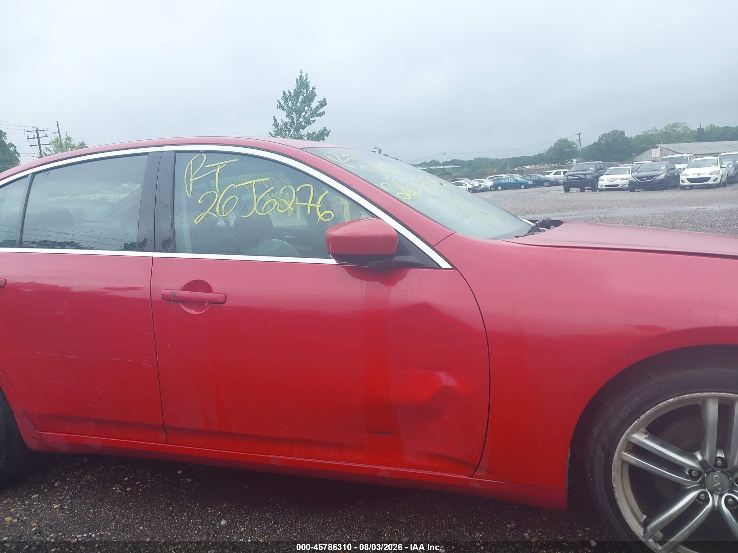2009 Infiniti G37x   Красный vin: JNKCV61F29M352604