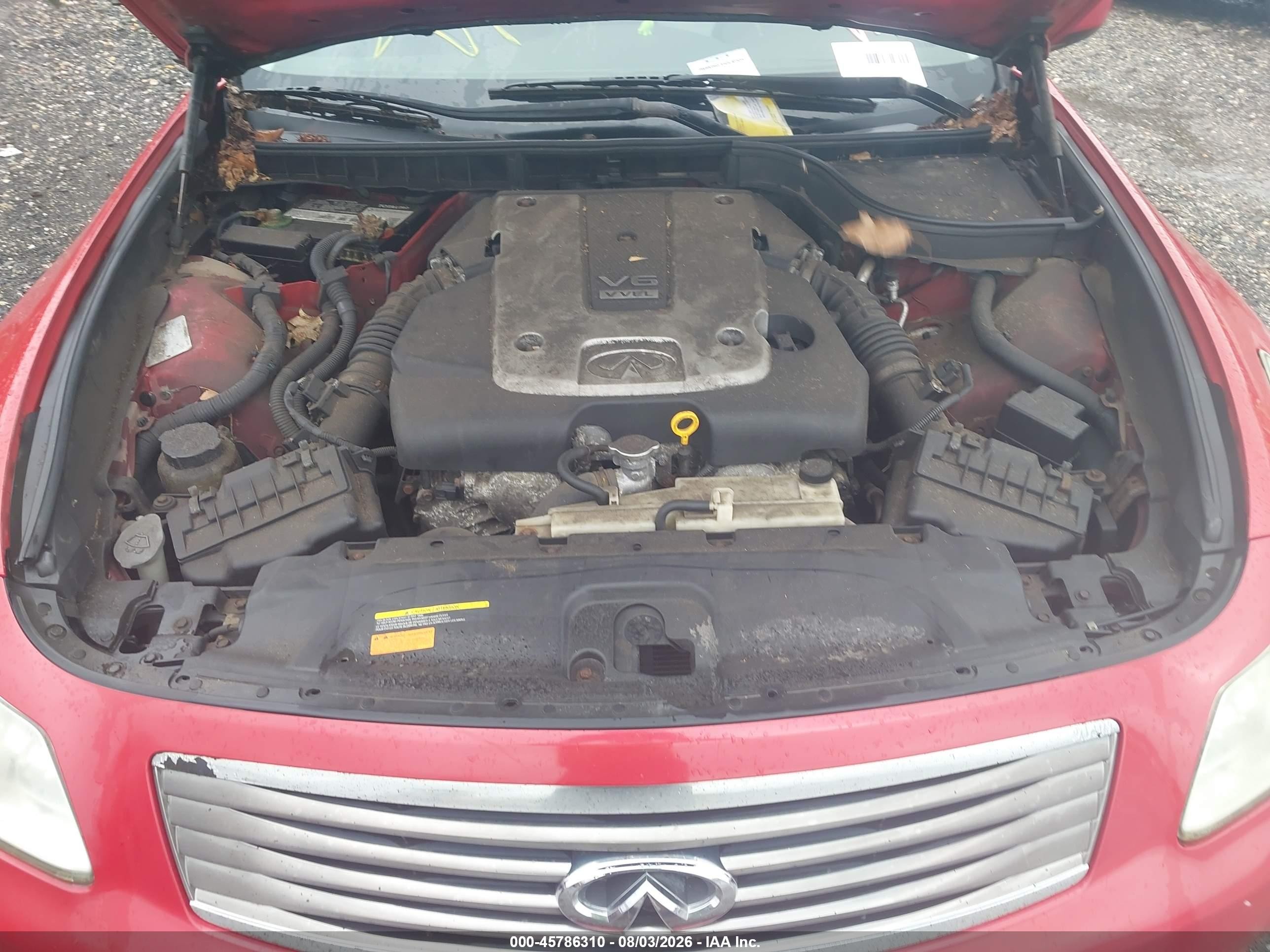 2009 Infiniti G37x   Красный vin: JNKCV61F29M352604