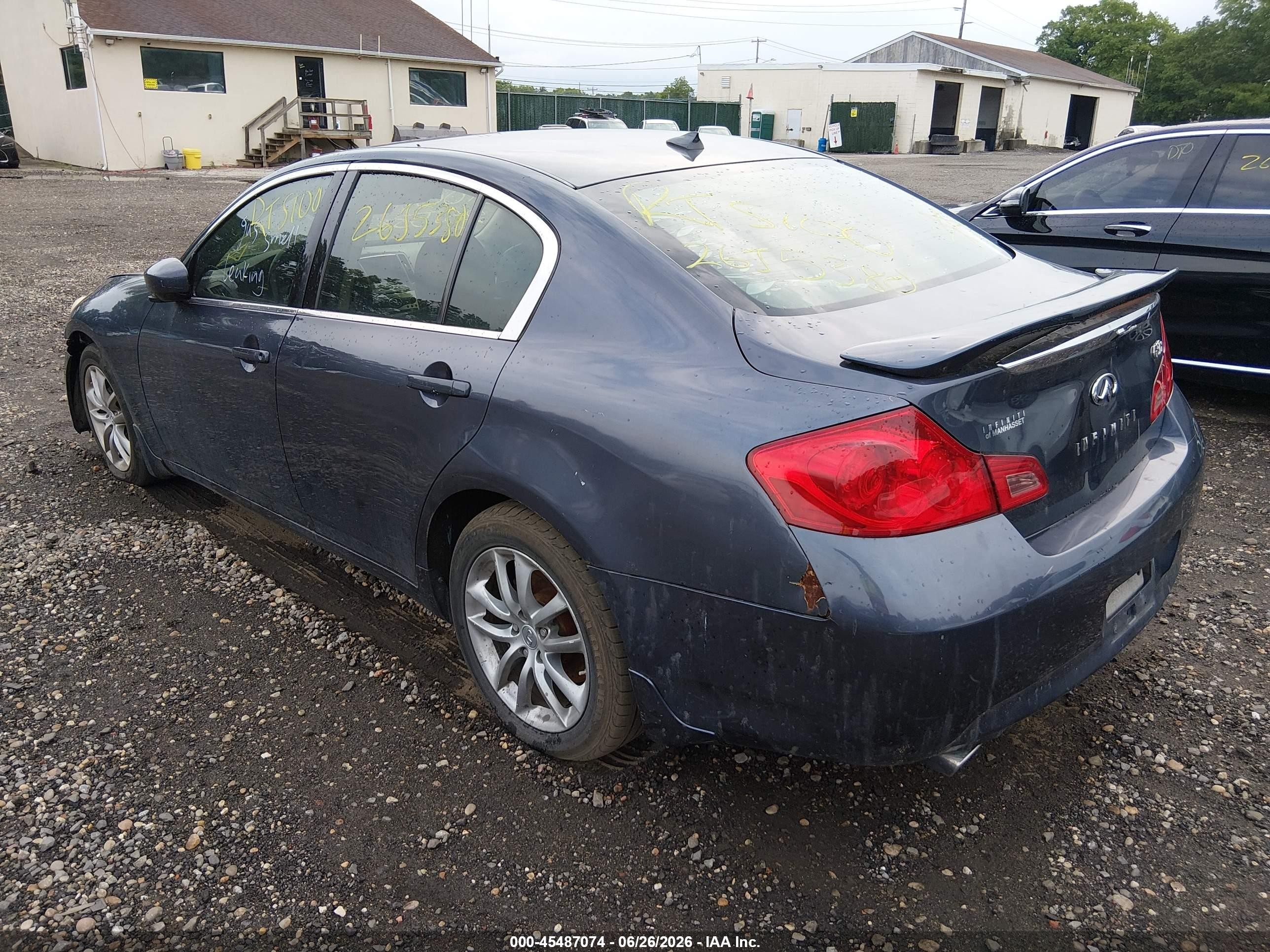 2009 Infiniti G37x   Blue vin: JNKCV61F29M359715