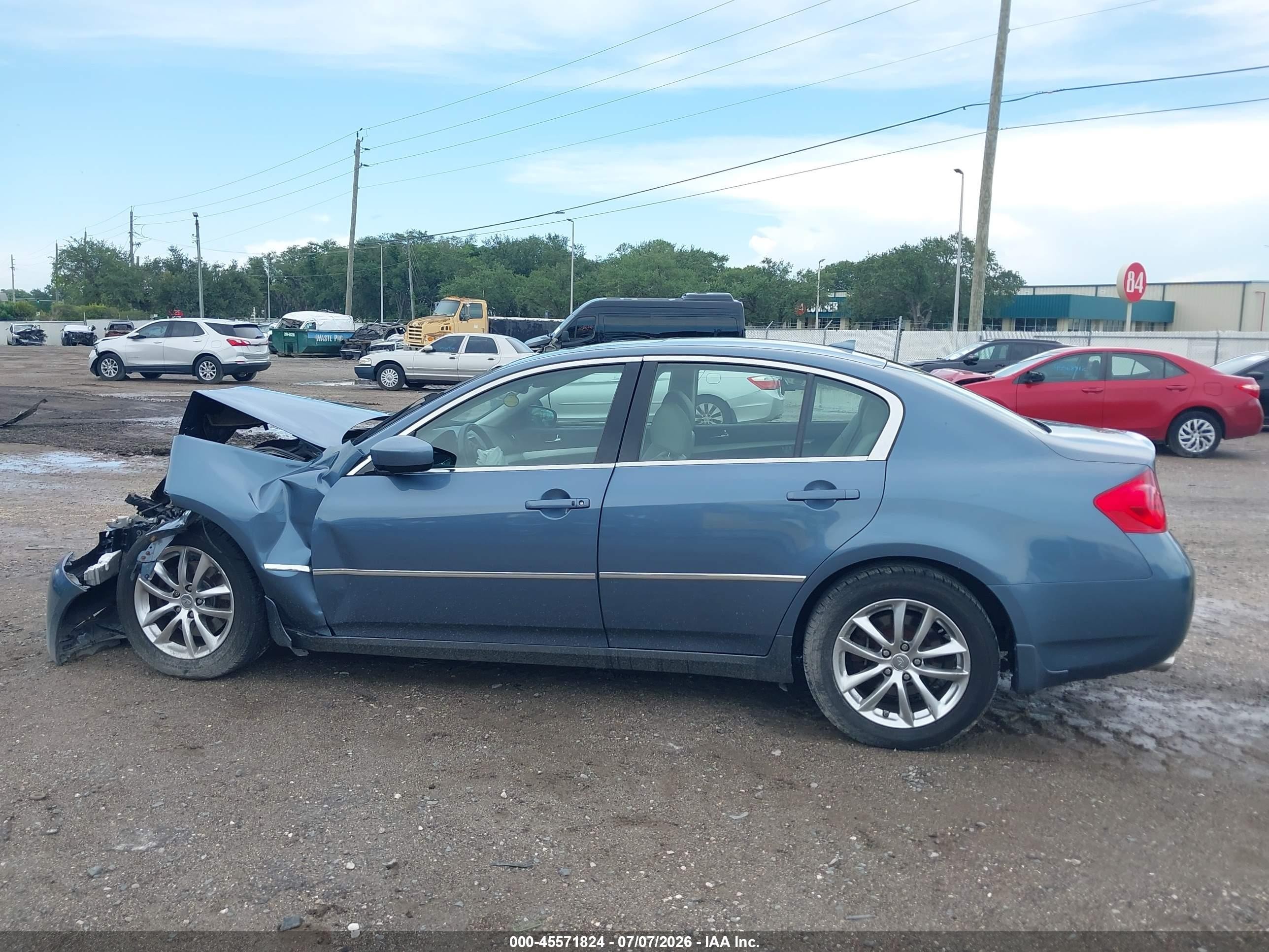 2009 Infiniti G37x Blue vin: JNKCV61F39M051307