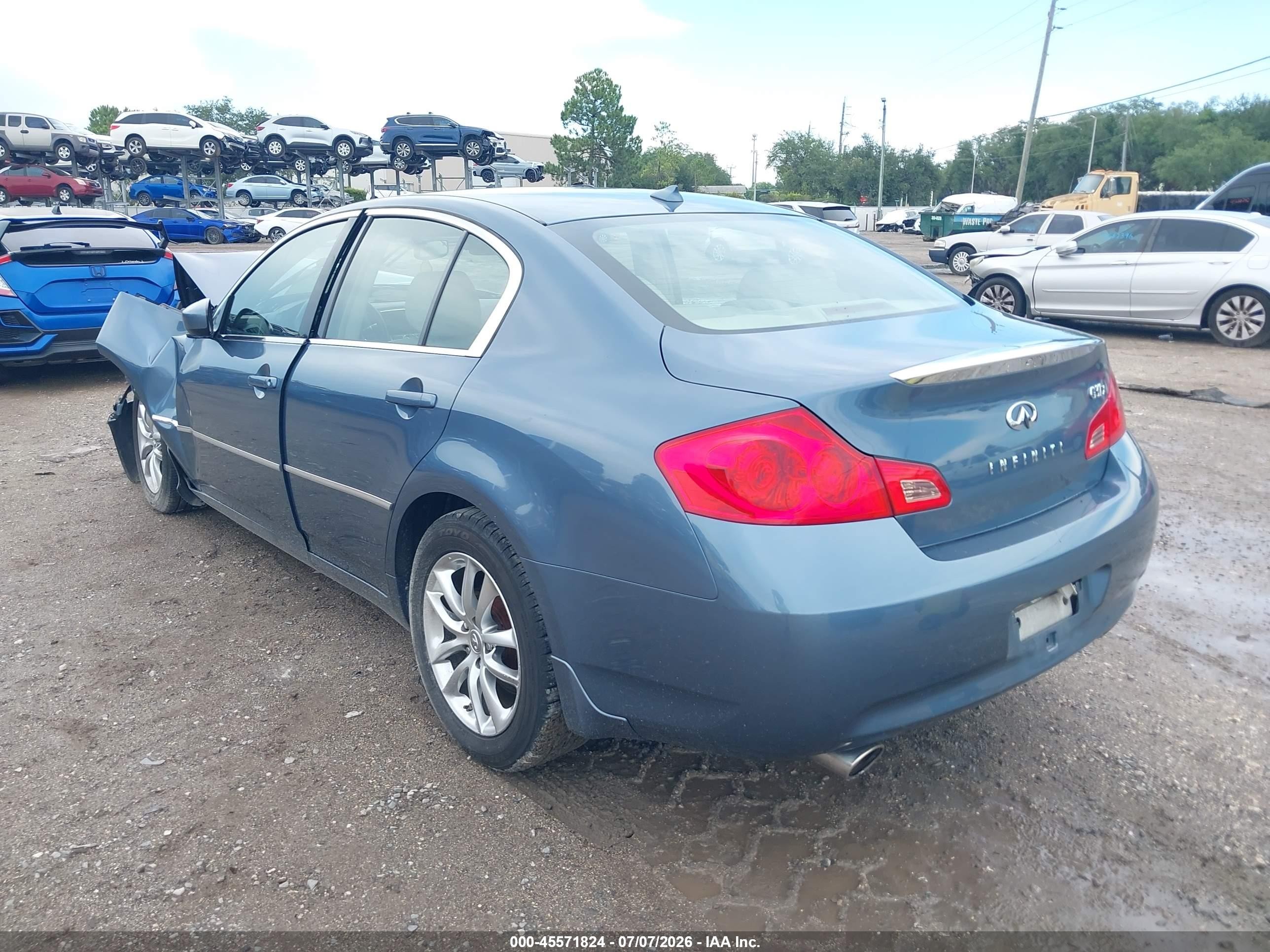 2009 Infiniti G37x Blue vin: JNKCV61F39M051307