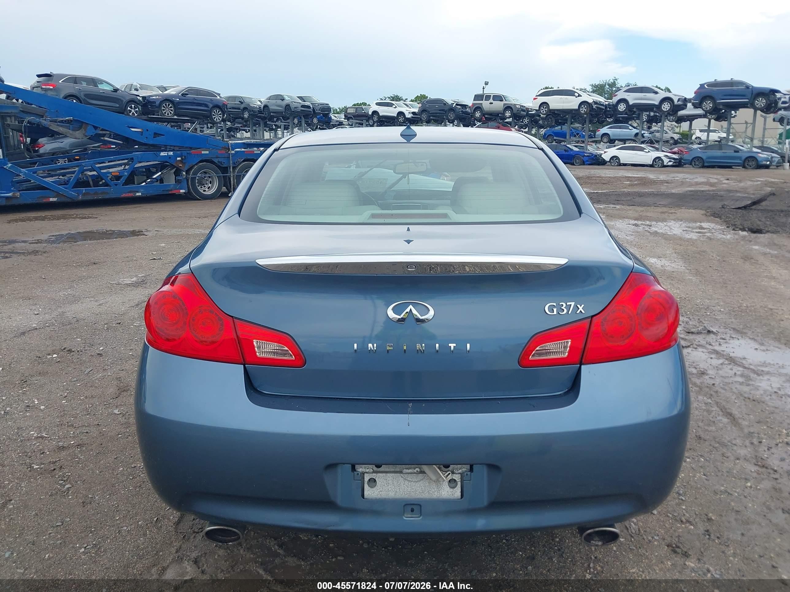 2009 Infiniti G37x Blue vin: JNKCV61F39M051307