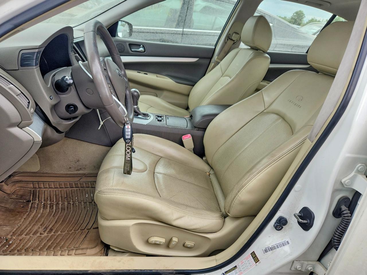 2009 Infiniti G37 Sedan X White vin: JNKCV61F39M054319