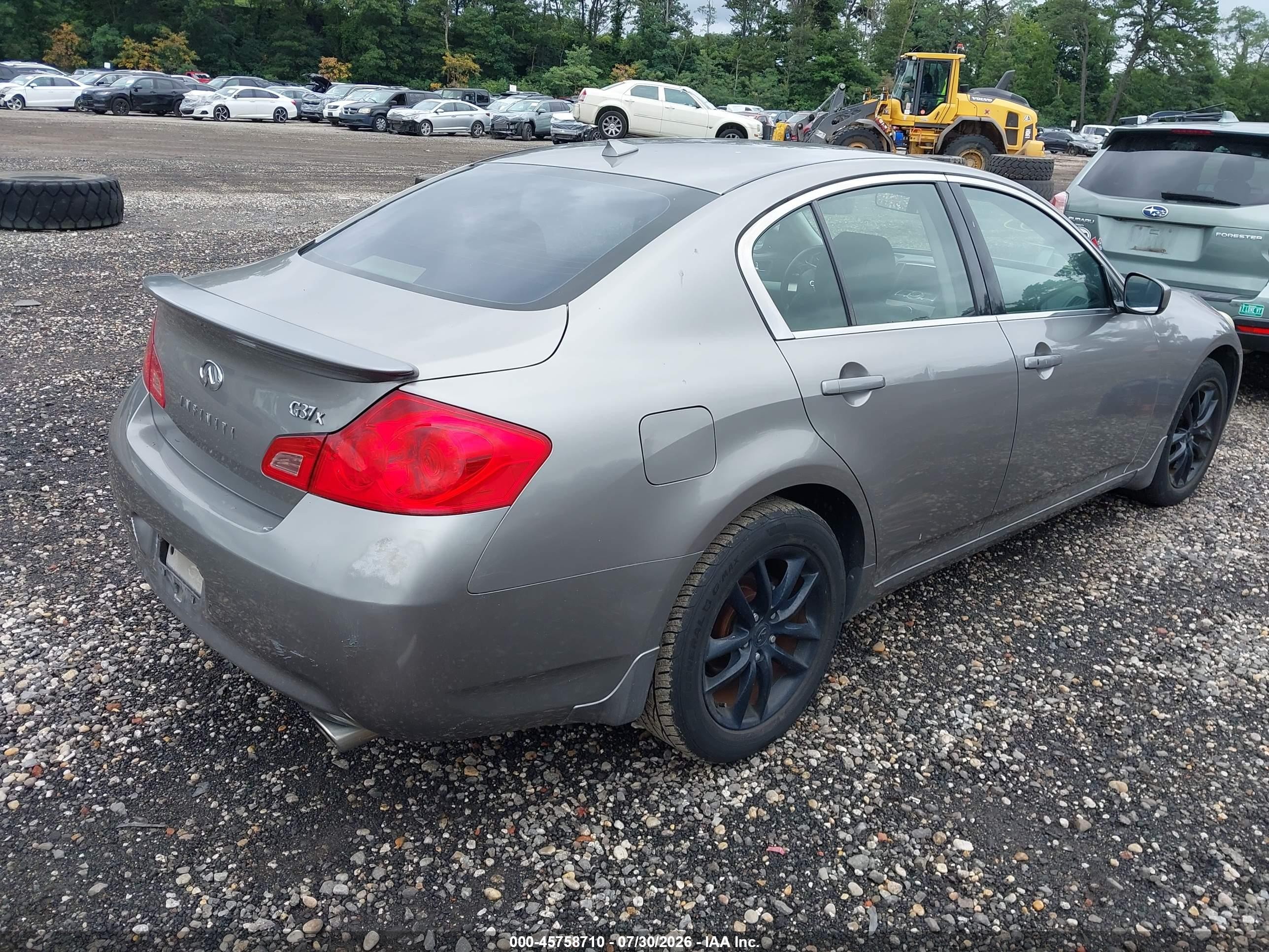 2009 Infiniti G37x   Gray vin: JNKCV61F49M364978