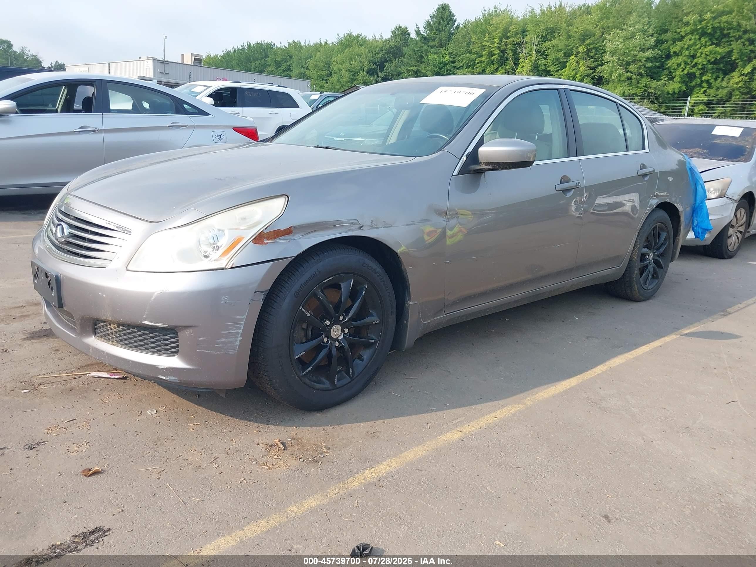 2009 Infiniti G37x   Gray vin: JNKCV61F59M050773