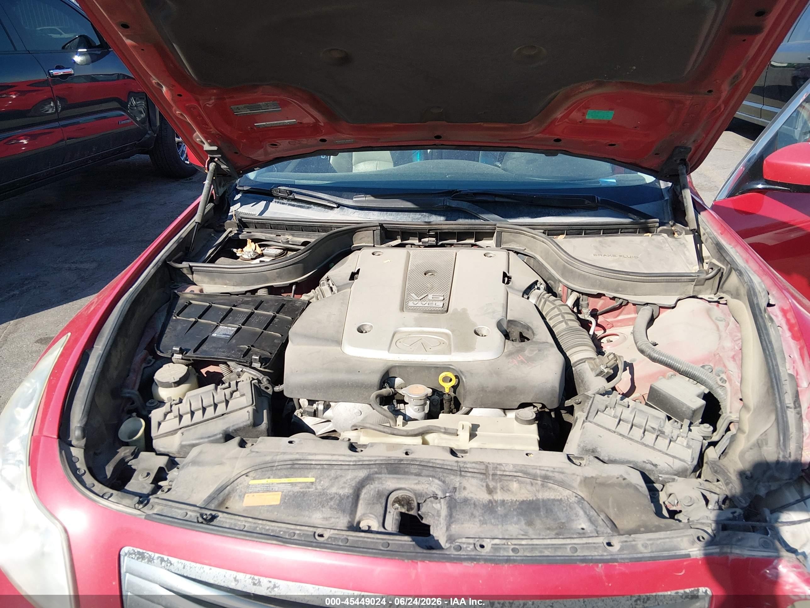 2009 Infiniti G37x   Red vin: JNKCV61F59M353956