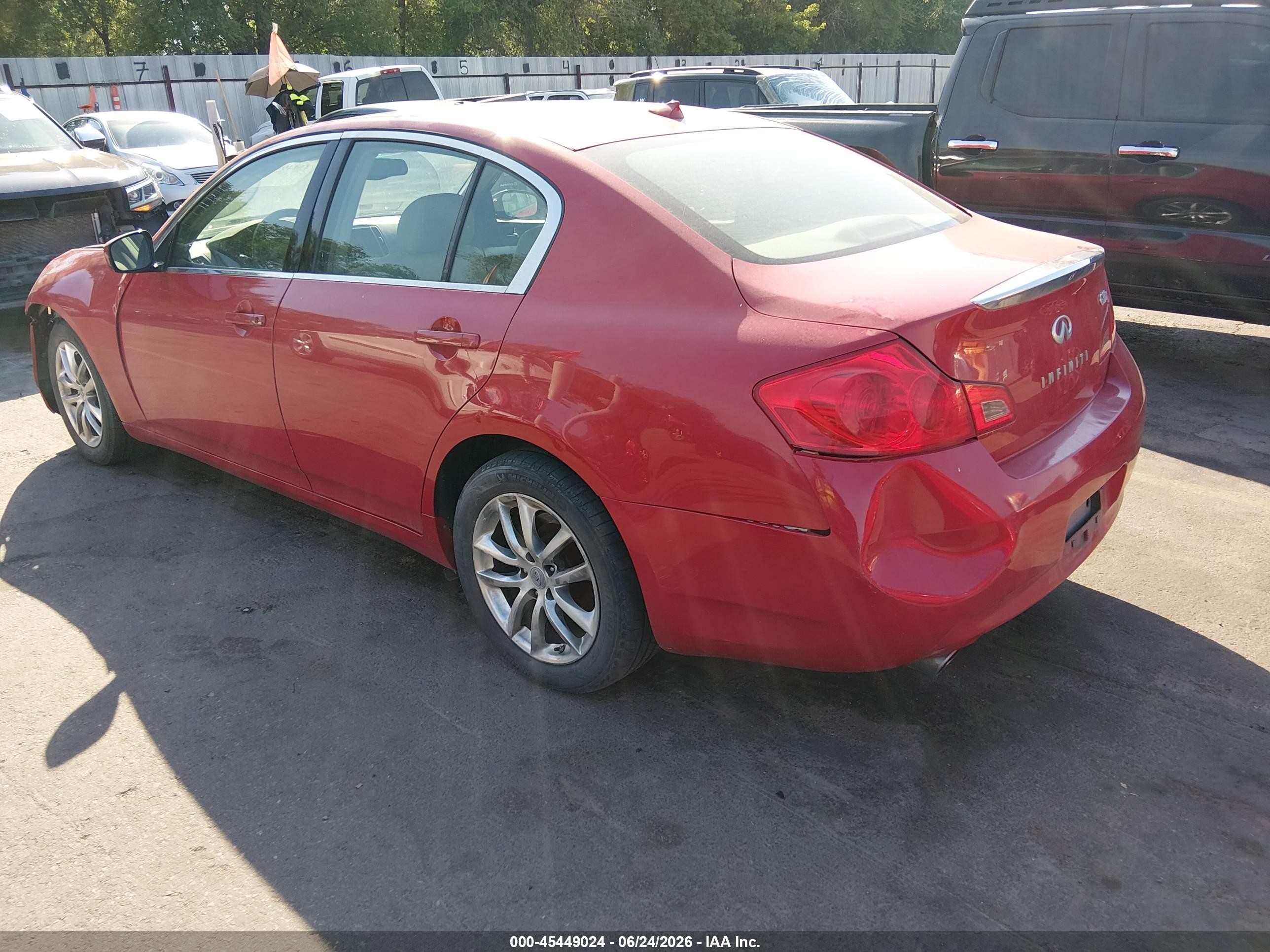 2009 Infiniti G37x   Red vin: JNKCV61F59M353956