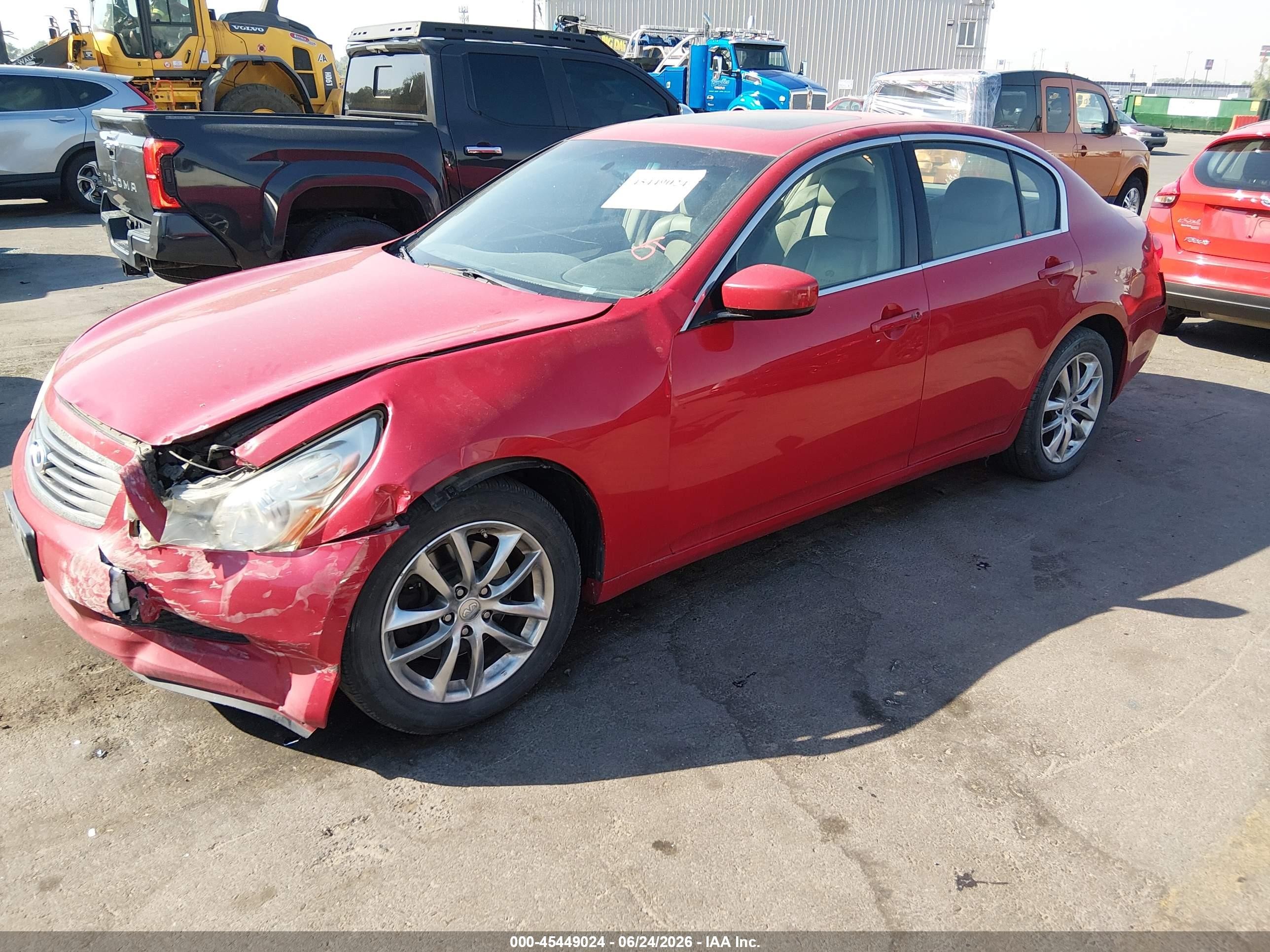 2009 Infiniti G37x   Red vin: JNKCV61F59M353956