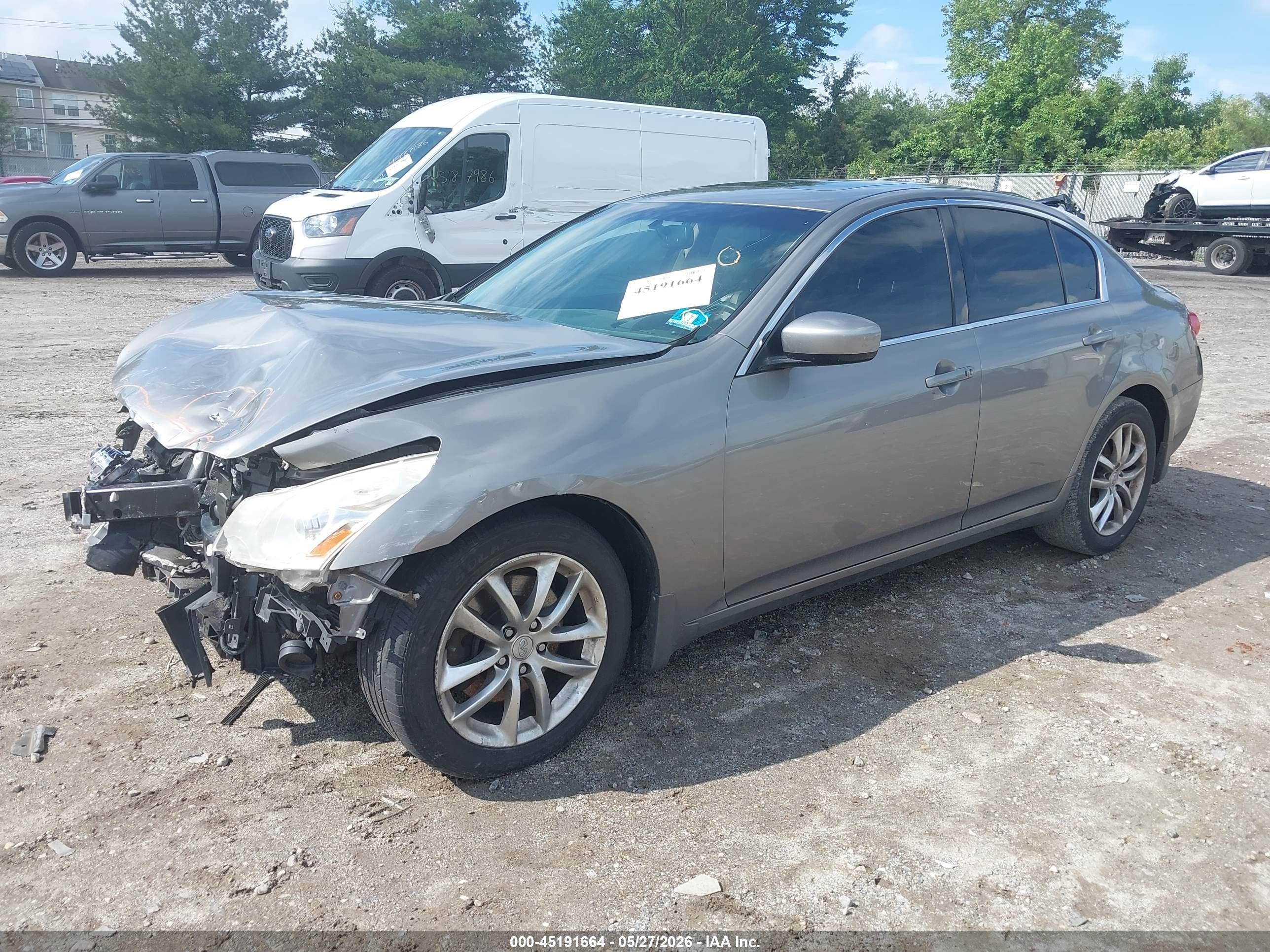 2009 Infiniti G37x   Gray vin: JNKCV61F79M050287