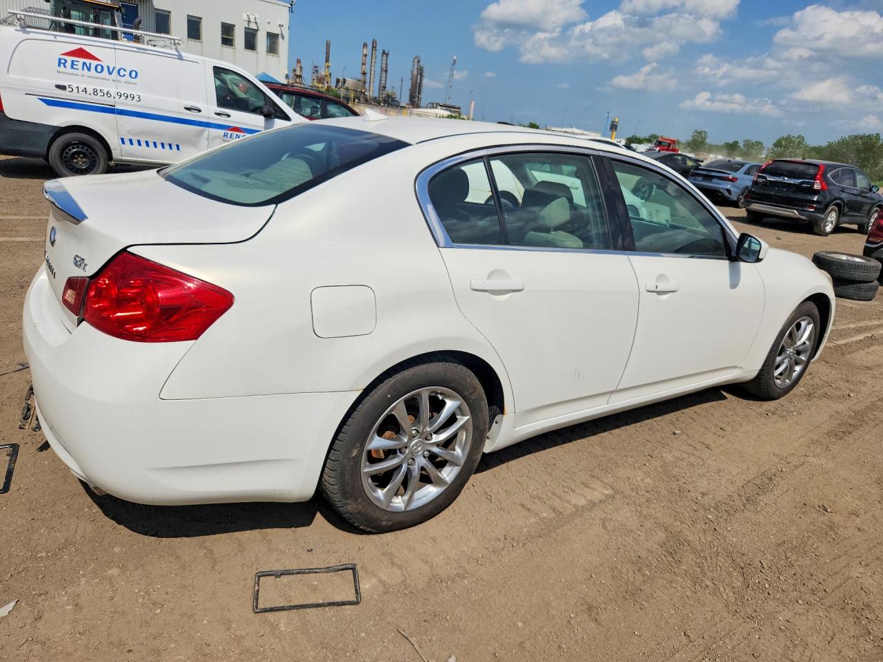 2009 Infiniti G37 Sedan X White vin: JNKCV61F79M356874