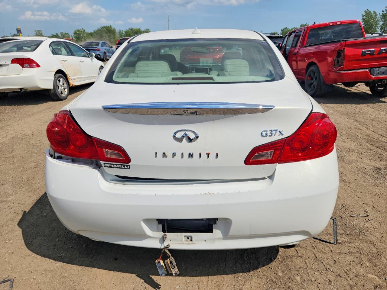 2009 Infiniti G37 Sedan X White vin: JNKCV61F79M356874