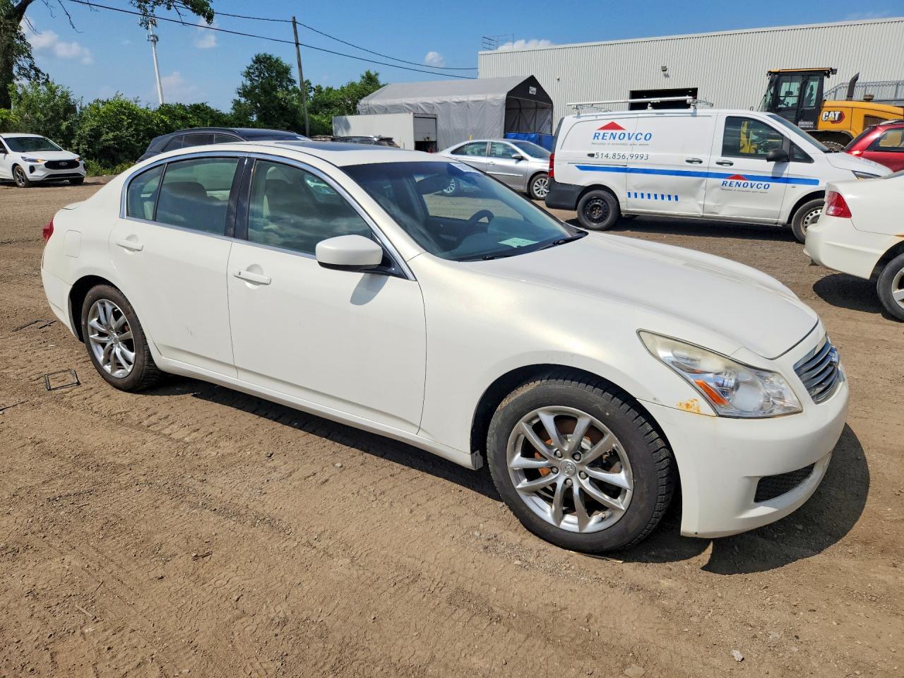 2009 Infiniti G37 Sedan X White vin: JNKCV61F79M356874